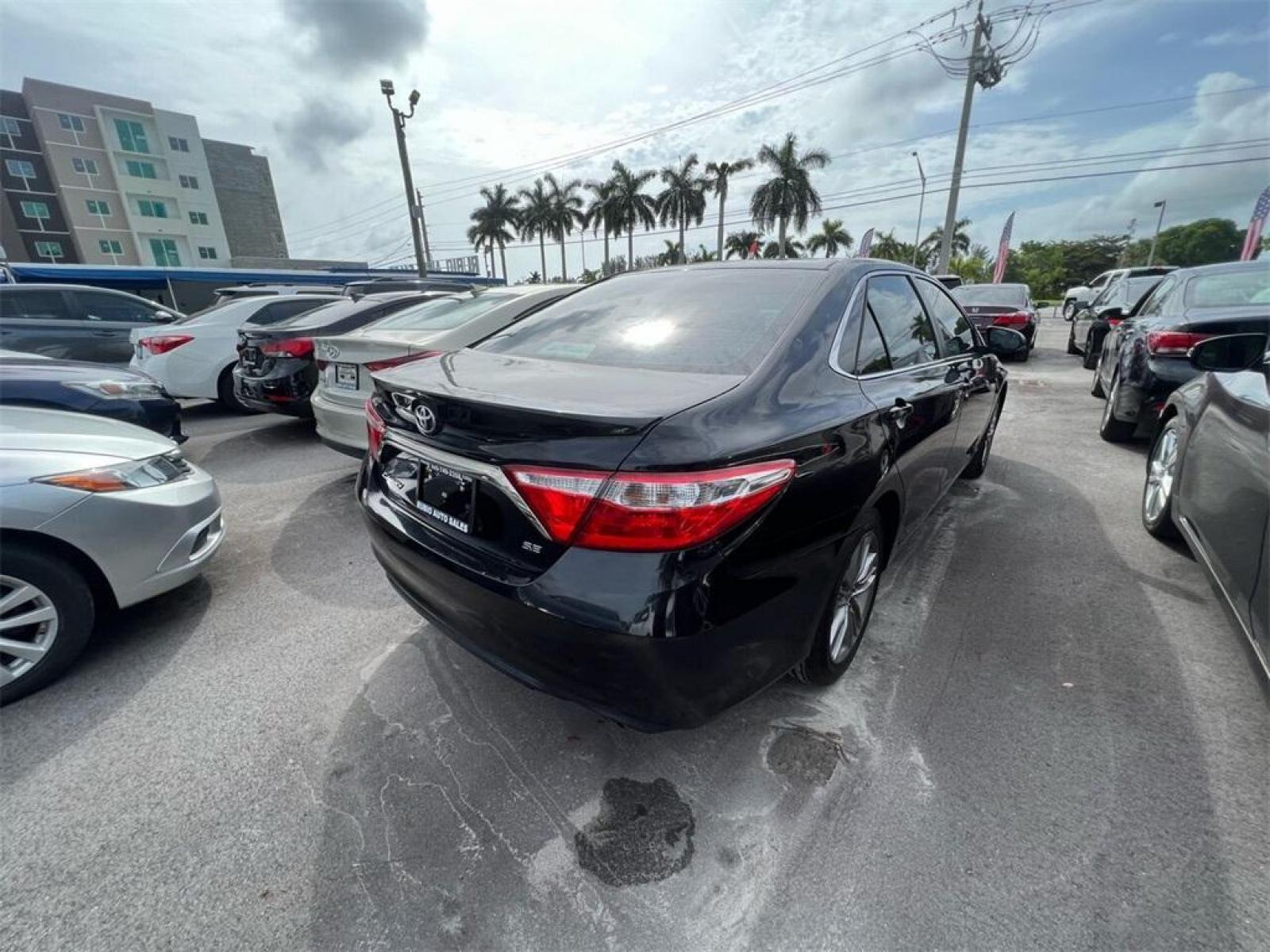 2016 Midnight Black Metallic /Black/Blue Toyota Camry Special Edition (4T1BF1FK2GU) with an 2.5L I4 SMPI DOHC engine, Automatic transmission, located at 27610 S Dixie Hwy, Homestead, FL, 33032, (305) 749-2348, 25.510241, -80.438301 - Photo #8