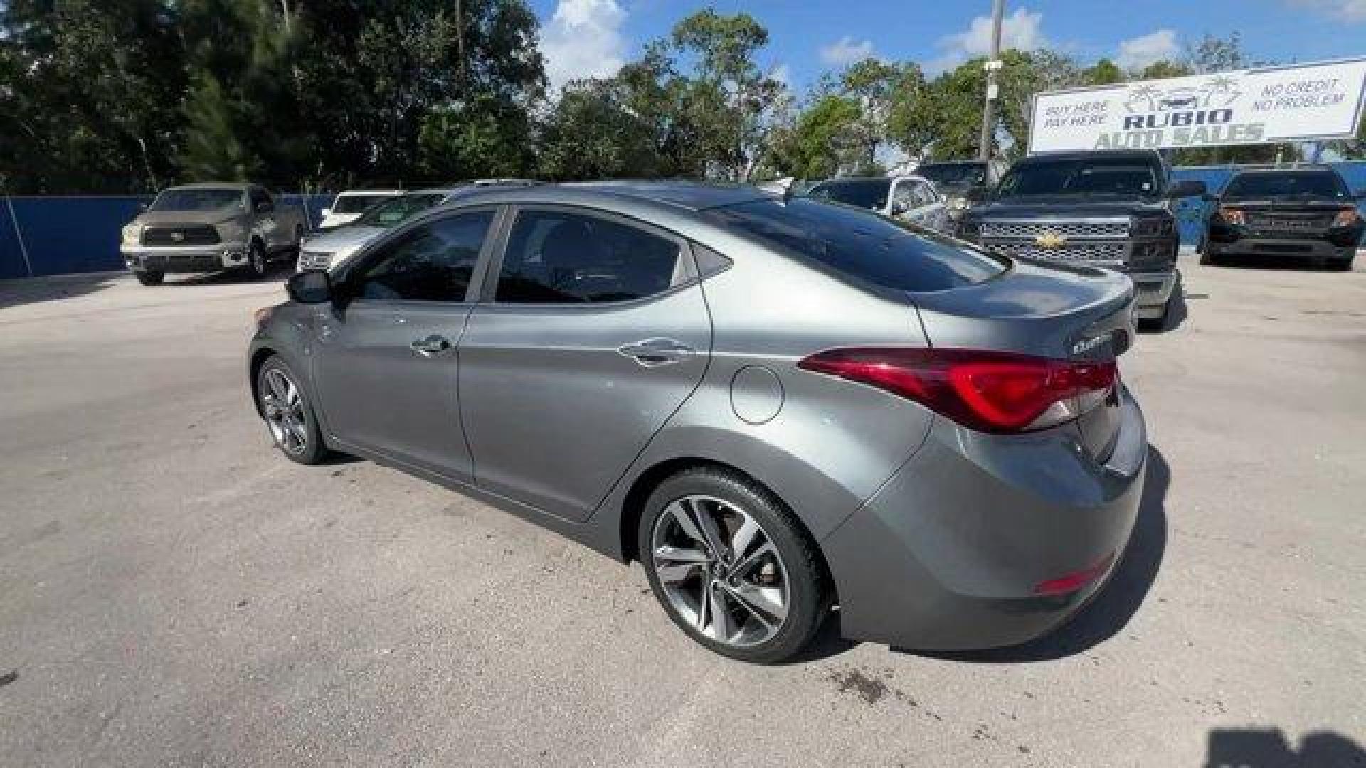 2016 Galactic Gray /Black Hyundai Elantra (KMHDH4AE5GU) with an 4 1.8 L engine, Automatic transmission, located at 27610 S Dixie Hwy, Homestead, FL, 33032, (305) 749-2348, 25.510241, -80.438301 - KBB.com Best Buy Awards Finalist. Delivers 38 Highway MPG and 28 City MPG! This Hyundai Elantra delivers a Regular Unleaded I-4 1.8 L/110 engine powering this Automatic transmission. GALACTIC GRAY, CARPETED FLOOR MATS, BLACK, LEATHER SEATING SURFACES.* This Hyundai Elantra Features the Following Opt - Photo#2