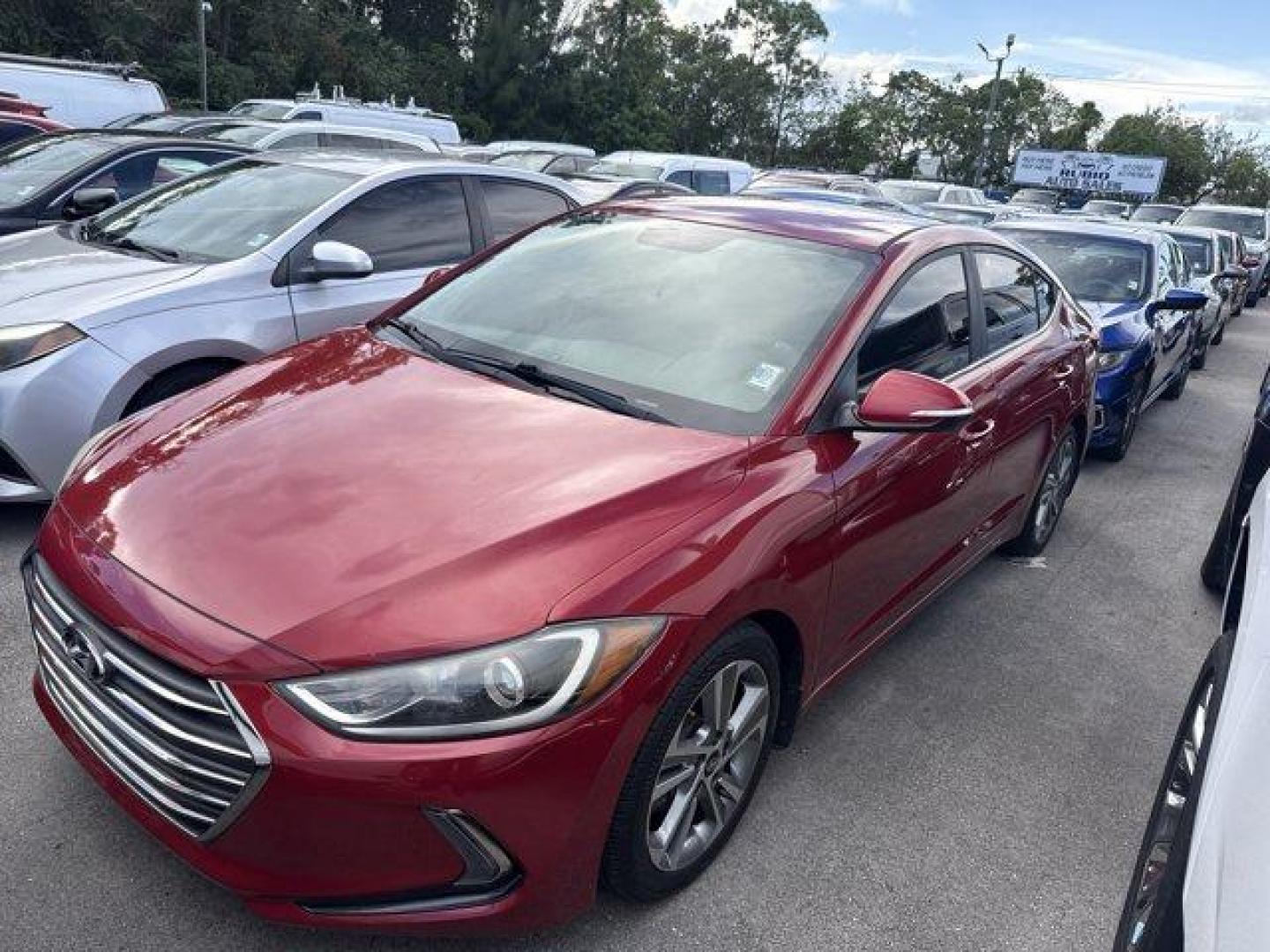 2018 Scarlet Red Pearl /Gray Hyundai Elantra (KMHD84LF9JU) with an 4 2.0 L engine, Automatic transmission, located at 27610 S Dixie Hwy, Homestead, FL, 33032, (305) 749-2348, 25.510241, -80.438301 - KBB.com 10 Best Sedans Under $25,000. Scores 37 Highway MPG and 28 City MPG! This Hyundai Elantra boasts a Regular Unleaded I-4 2.0 L/122 engine powering this Automatic transmission. SCARLET RED PEARL, REVERSIBLE CARGO TRAY, REAR BUMPER APPLIQUE.*This Hyundai Elantra Comes Equipped with These Option - Photo#0