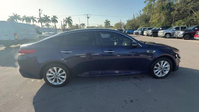 2017 Horizon Blue /Black Kia Optima (5XXGT4L39HG) with an 4 2.4 L engine, Automatic transmission, located at 27610 S Dixie Hwy, Homestead, FL, 33032, (305) 749-2348, 25.510241, -80.438301 - IIHS Top Safety Pick. Scores 36 Highway MPG and 25 City MPG! This Kia Optima boasts a Regular Unleaded I-4 2.4 L/144 engine powering this Automatic transmission. WHEELS: 17 ALLOY -inc: Tires: 17 (Fleet), HORIZON BLUE, CARPETED FLOOR MATS.* This Kia Optima Features the Following Options *BLACK, CLOTH - Photo#4