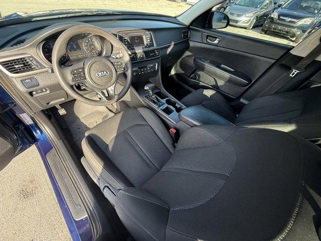 2017 Horizon Blue /Black Kia Optima (5XXGT4L39HG) with an 4 2.4 L engine, Automatic transmission, located at 27610 S Dixie Hwy, Homestead, FL, 33032, (305) 749-2348, 25.510241, -80.438301 - IIHS Top Safety Pick. Scores 36 Highway MPG and 25 City MPG! This Kia Optima boasts a Regular Unleaded I-4 2.4 L/144 engine powering this Automatic transmission. WHEELS: 17 ALLOY -inc: Tires: 17 (Fleet), HORIZON BLUE, CARPETED FLOOR MATS.* This Kia Optima Features the Following Options *BLACK, CLOTH - Photo#11