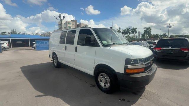 2020 Summit White /Medium Pewter Chevrolet Express Cargo Van (1GCWGAFG5L1) with an 8 6.0L engine, Automatic transmission, located at 27610 S Dixie Hwy, Homestead, FL, 33032, (305) 749-2348, 25.510241, -80.438301 - This Chevrolet Express Cargo Van delivers a Gas/Ethanol V8 6.0L/364 engine powering this Automatic transmission. WINDOW SECURITY BAR, REAR SIDE DOOR GLASS, VISORS, DRIVER AND FRONT PASSENGER, VINYL, TRANSMISSION, 6-SPEED AUTOMATIC, HEAVY-DUTY, ELECTRONICALLY CONTROLLED with overdrive and tow/haul mo - Photo#6