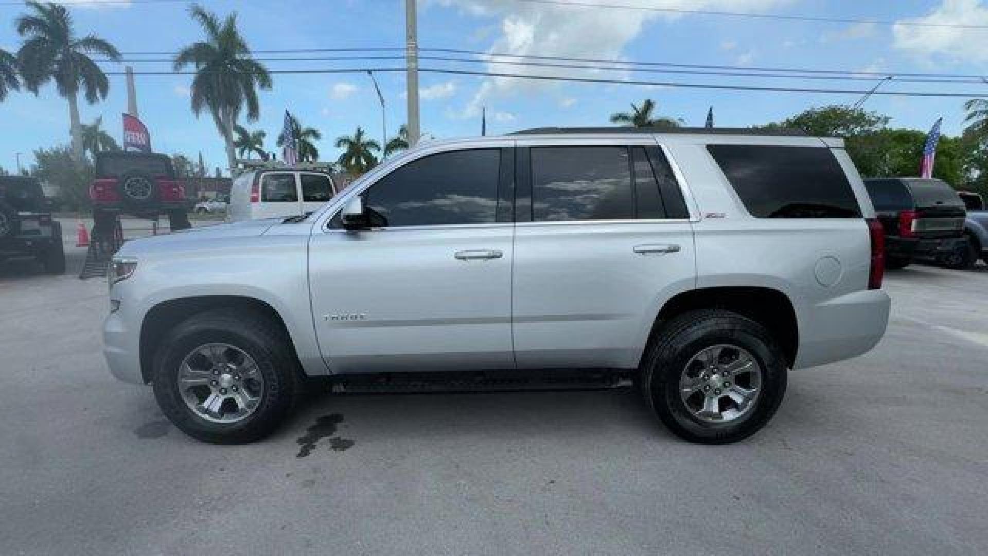 2017 Silver Ice Metallic /Jet Black Chevrolet Tahoe (1GNSKBKC7HR) with an 8 5.3L engine, Automatic transmission, located at 27610 S Dixie Hwy, Homestead, FL, 33032, (305) 749-2348, 25.510241, -80.438301 - KBB.com Best Buy Awards. Delivers 22 Highway MPG and 16 City MPG! This Chevrolet Tahoe boasts a Gas/Ethanol V8 5.3L/325 engine powering this Automatic transmission. WIRELESS CHARGING, WHEELS, 18 X 8.5 (45.7 CM X 21.6 CM) PAINTED ALUMINUM, TRANSMISSION, 6-SPEED AUTOMATIC, ELECTRONICALLY CONTROLLED wi - Photo#1