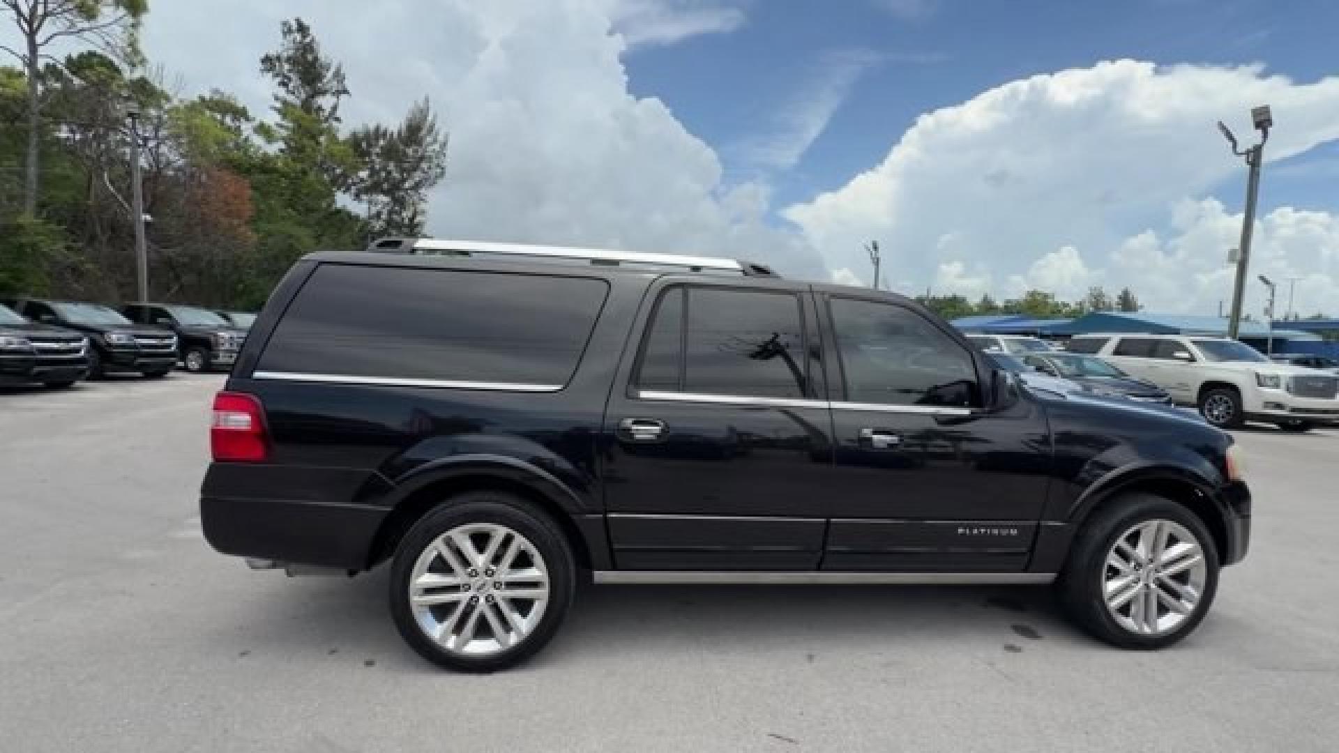 2015 Black Ford Expedition EL (1FMJK1MT8FE) with an 6 3.5 L engine, Automatic transmission, located at 27610 S Dixie Hwy, Homestead, FL, 33032, (305) 749-2348, 25.510241, -80.438301 - KBB.com Brand Image Awards. Delivers 20 Highway MPG and 14 City MPG! This Ford Expedition EL delivers a Twin Turbo Regular Unleaded V-6 3.5 L/213 engine powering this Automatic transmission. Window Grid Antenna, Wheels: 20 Polished Aluminum, Vinyl Door Trim Insert.* This Ford Expedition EL Features- Photo#5