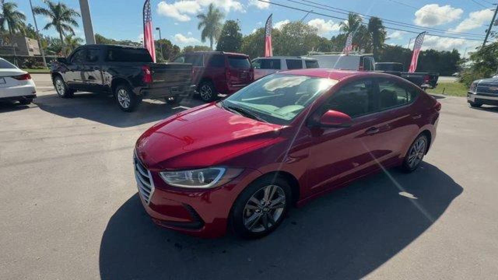 2017 Scarlet Red /Gray Hyundai Elantra (5NPD84LF6HH) with an 4 2.0 L engine, Automatic transmission, located at 27610 S Dixie Hwy, Homestead, FL, 33032, (305) 749-2348, 25.510241, -80.438301 - IIHS Top Safety Pick+, Top Safety Pick+. Only 75,817 Miles! Delivers 38 Highway MPG and 29 City MPG! This Hyundai Elantra boasts a Regular Unleaded I-4 2.0 L/122 engine powering this Automatic transmission. SE A/T POPULAR EQUIPMENT PACKAGE 02 -inc: Option Group 02, Auto Headlamp Control, Rearview Ca - Photo#0