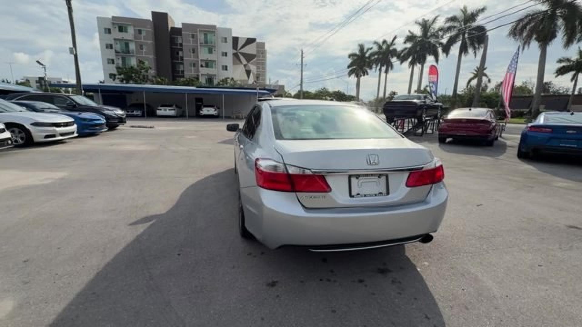 2013 Silver Honda Accord Sdn (1HGCR2F72DA) with an 4 2.4L engine, Variable transmission, located at 27610 S Dixie Hwy, Homestead, FL, 33032, (305) 749-2348, 25.510241, -80.438301 - IIHS Top Safety Pick. Only 131,246 Miles! Boasts 36 Highway MPG and 27 City MPG! This Honda Accord Sdn boasts a Gas I4 2.4L/144 engine powering this Variable transmission. Vehicle Stability Assist (VSA) w/traction control, Variable intermittent flush windshield wipers, Tire pressure monitoring syste- Photo#3