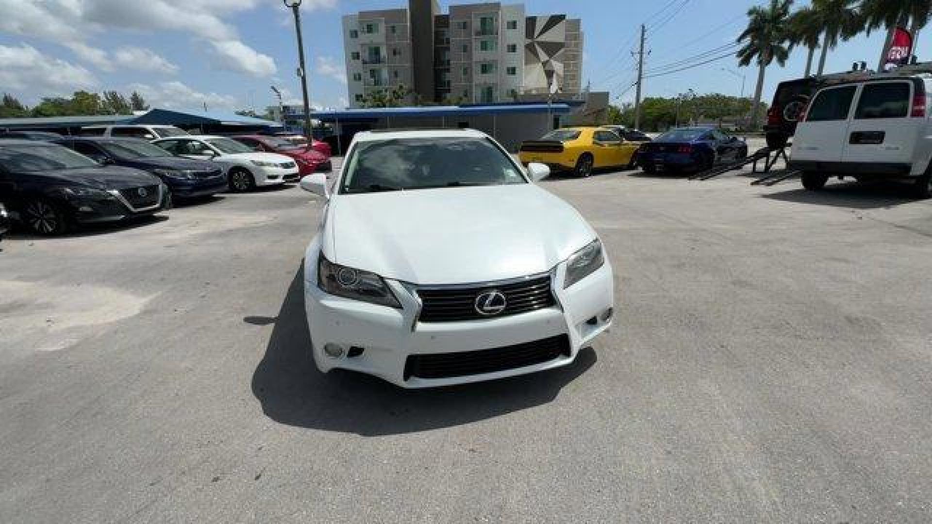 2014 White Lexus GS 350 (JTHBE1BL5E5) with an 6 3.5 L engine, Automatic transmission, located at 27610 S Dixie Hwy, Homestead, FL, 33032, (305) 749-2348, 25.510241, -80.438301 - KBB.com 5-Year Cost to Own Awards. Only 115,017 Miles! Boasts 29 Highway MPG and 19 City MPG! This Lexus GS 350 delivers a Premium Unleaded V-6 3.5 L/211 engine powering this Automatic transmission. Wheels: 17 x 7.5 9-Spoke Alloy, Valet Function, Trunk Rear Cargo Access.* This Lexus GS 350 Features - Photo#7