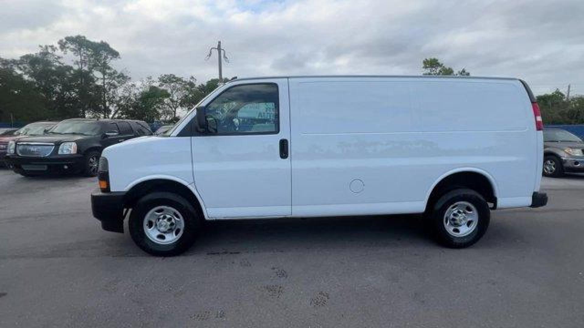 2022 Summit White /Medium Pewter Chevrolet Express Cargo Van (1GCWGAFP1N1) with an 6 4.3L engine, Automatic transmission, located at 27610 S Dixie Hwy, Homestead, FL, 33032, (305) 749-2348, 25.510241, -80.438301 - This Chevrolet Express Cargo Van boasts a Gas V6 4.3L/ engine powering this Automatic transmission. WORK VAN PREFERRED EQUIPMENT GROUP includes standard equipment, WINDOW SECURITY BAR, REAR SIDE DOOR GLASS, VISORS, DRIVER AND FRONT PASSENGER, VINYL in lieu of standard cloth.* This Chevrolet Express - Photo#1