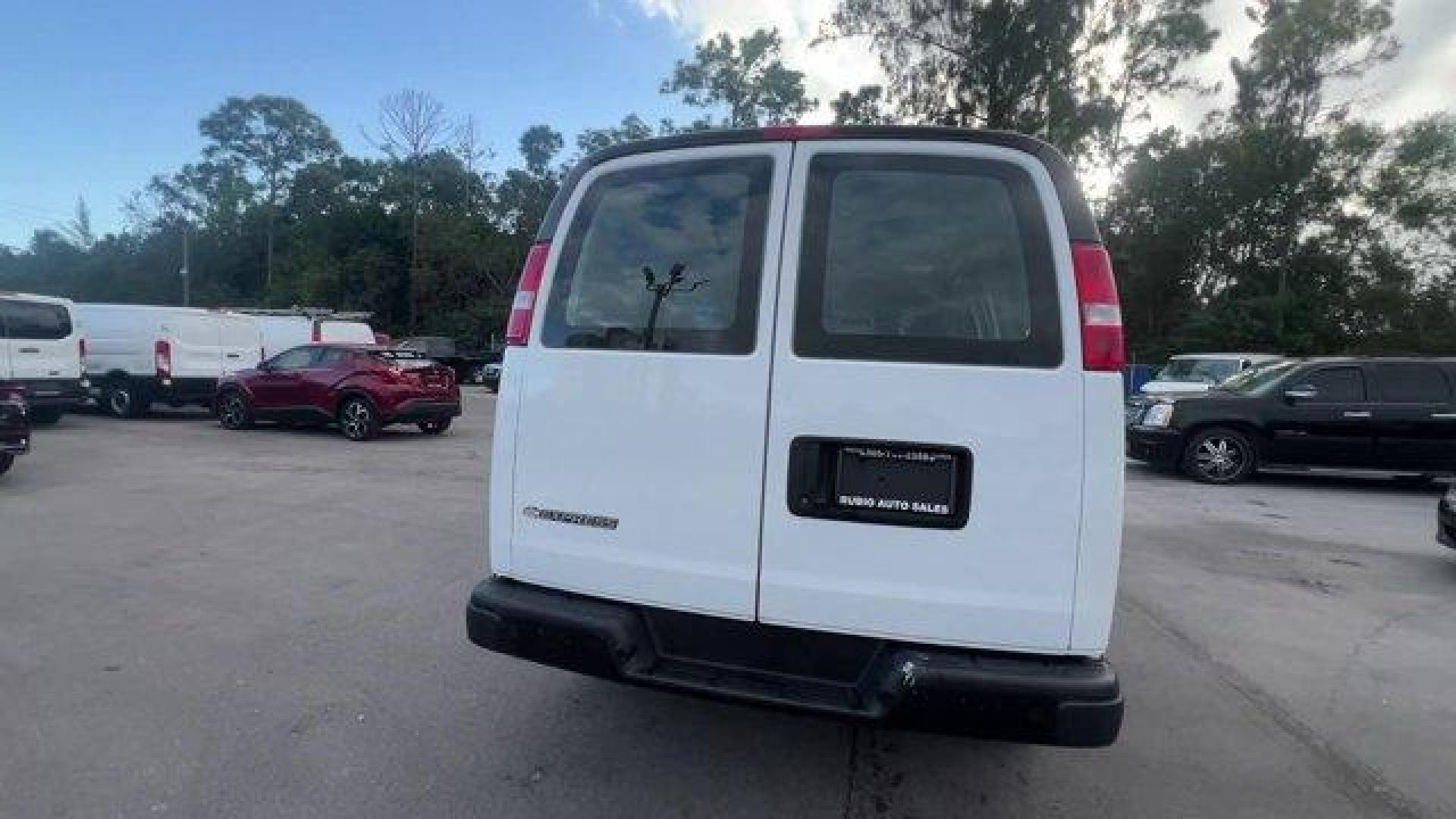 2022 Summit White /Medium Pewter Chevrolet Express Cargo Van (1GCWGAFP1N1) with an 6 4.3L engine, Automatic transmission, located at 27610 S Dixie Hwy, Homestead, FL, 33032, (305) 749-2348, 25.510241, -80.438301 - This Chevrolet Express Cargo Van boasts a Gas V6 4.3L/ engine powering this Automatic transmission. WORK VAN PREFERRED EQUIPMENT GROUP includes standard equipment, WINDOW SECURITY BAR, REAR SIDE DOOR GLASS, VISORS, DRIVER AND FRONT PASSENGER, VINYL in lieu of standard cloth.* This Chevrolet Express - Photo#3