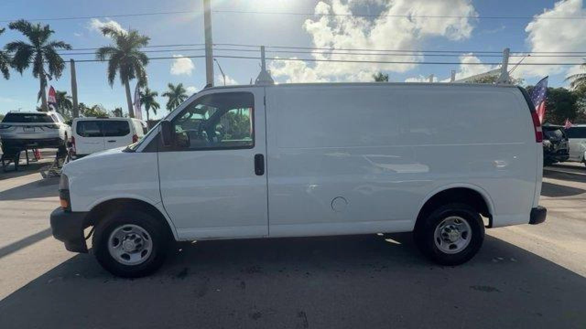 2018 Summit White /Medium Pewter Chevrolet Express Cargo Van (1GCWGAFP4J1) with an 6 4.3L engine, Automatic transmission, located at 27610 S Dixie Hwy, Homestead, FL, 33032, (305) 749-2348, 25.510241, -80.438301 - KBB.com 10 Most Awarded Brands. This Chevrolet Express Cargo Van boasts a Gas V6 4.3L/ engine powering this Automatic transmission. VISORS, DRIVER AND FRONT PASSENGER vinyl in lieu of standard cloth, TRANSMISSION, 8-SPEED AUTOMATIC, ELECTRONICALLY CONTROLLED with overdrive and tow/haul mode, include - Photo#1