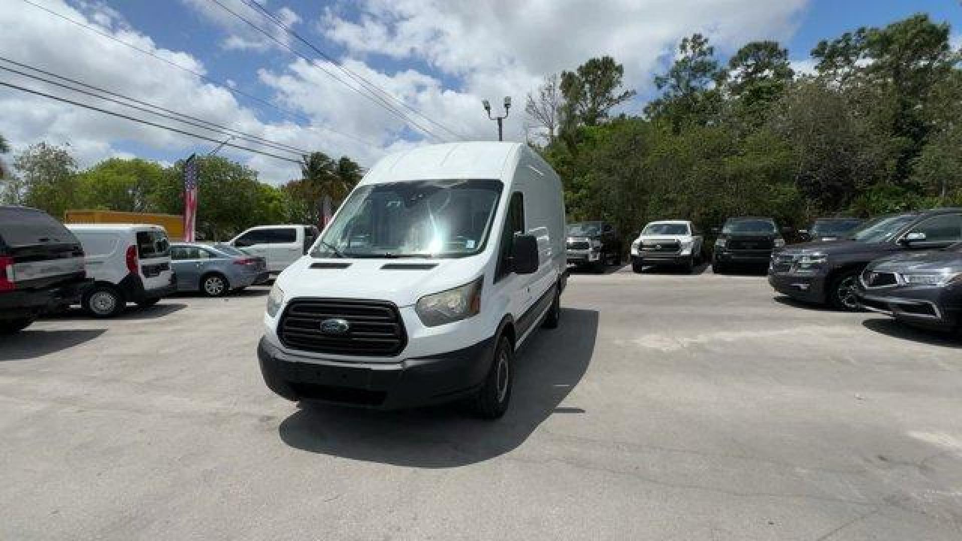 2018 White Ford Transit Van (1FTYR3XM4JK) with an 6 3.7 L engine, Automatic transmission, located at 27610 S Dixie Hwy, Homestead, FL, 33032, (305) 749-2348, 25.510241, -80.438301 - KBB.com Brand Image Awards. This Ford Transit Van boasts a Regular Unleaded V-6 3.7 L/228 engine powering this Automatic transmission. ENGINE: 3.7L TI-VCT V6 W/98F -inc: SEIC capability, Wheels: 16 Steel w/Black Center Hubcap, Wheels w/Silver Accents.*This Ford Transit Van Comes Equipped with These - Photo#0