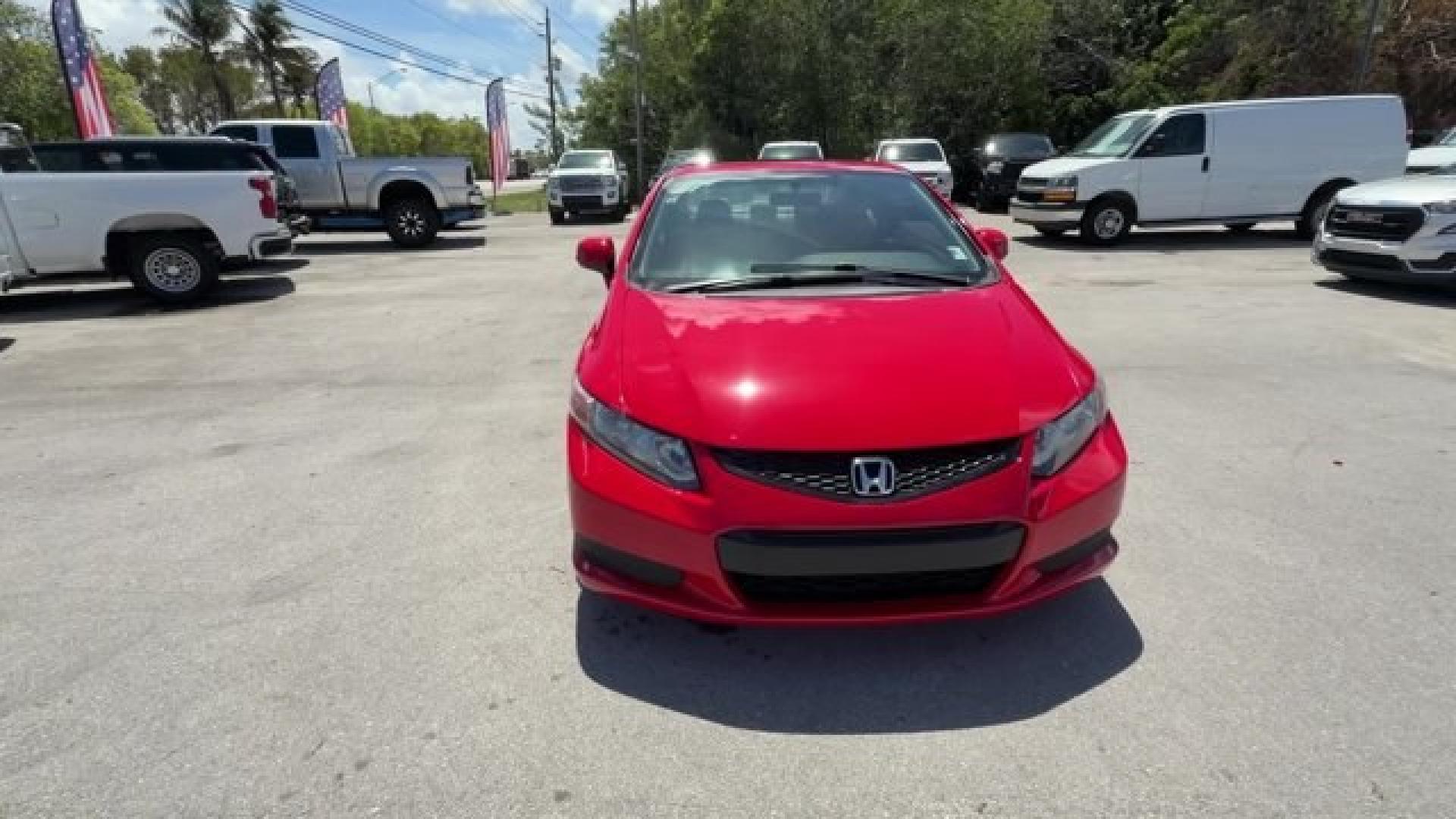 2012 Red Honda Civic Cpe (2HGFG4A50CH) with an 4 2.4L engine, Manual transmission, located at 27610 S Dixie Hwy, Homestead, FL, 33032, (305) 749-2348, 25.510241, -80.438301 - KBB.com Brand Image Awards. Only 105,663 Miles! Scores 31 Highway MPG and 22 City MPG! This Honda Civic Cpe delivers a Gas I4 2.4L/144 engine powering this Manual transmission. Vehicle Stability Assist (VSA) w/traction control, Variable intermittent windshield wipers, USB audio interface.*This Honda- Photo#2