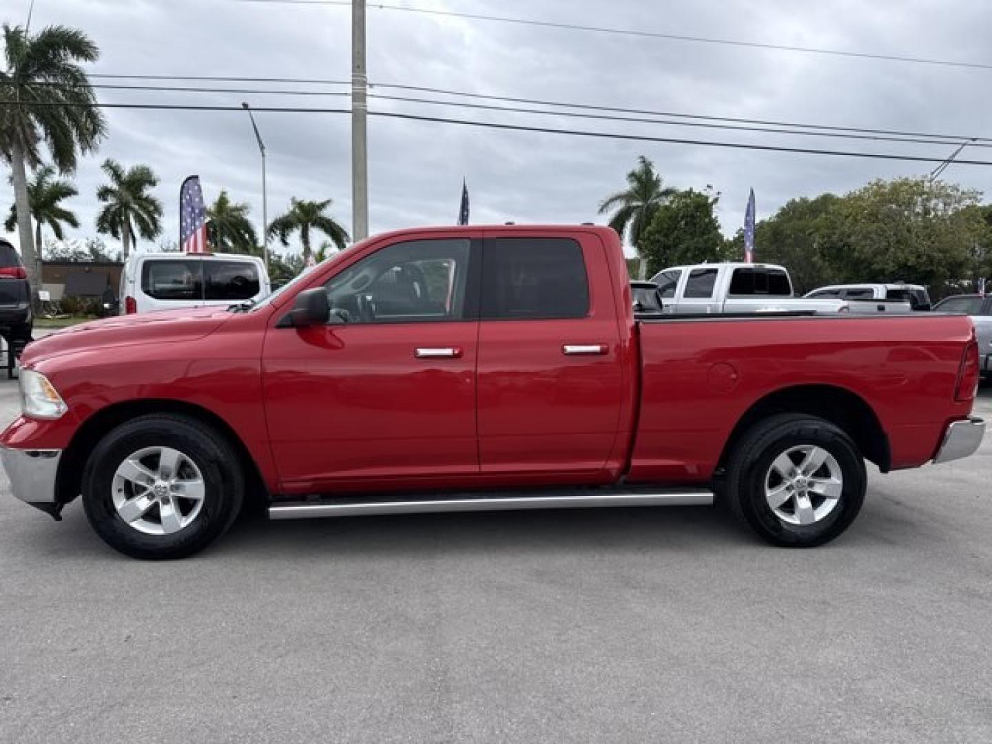 2017 Flame Red Clearcoat /Diesel Gray/Black Ram 1500 (1C6RR6GG5HS) with an 6 3.6 L engine, Automatic transmission, located at 27610 S Dixie Hwy, Homestead, FL, 33032, (305) 749-2348, 25.510241, -80.438301 - Boasts 25 Highway MPG and 17 City MPG! This Ram 1500 boasts a Regular Unleaded V-6 3.6 L/220 engine powering this Automatic transmission. WHEELS: 17 X 7 ALUMINUM (STD), WHEEL TO WHEEL SIDE STEPS, UNDER RAIL BOX BEDLINER.*This Ram 1500 Comes Equipped with These Options *QUICK ORDER PACKAGE 22G SLT -i - Photo#1