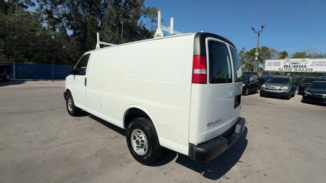 2019 Summit White /Medium Pewter GMC Savana Cargo Van (1GTW7AFG0K1) with an 8 6.0L engine, Automatic transmission, located at 27610 S Dixie Hwy, Homestead, FL, 33032, (305) 749-2348, 25.510241, -80.438301 - This GMC Savana Cargo Van boasts a Gas/Ethanol V8 6.0L/364 engine powering this Automatic transmission. WINDOW SECURITY BAR, REAR SIDE DOOR GLASS, VISORS, DRIVER AND FRONT PASSENGER vinyl in lieu of standard cloth, TRANSMISSION, 6-SPEED AUTOMATIC, HEAVY-DUTY, ELECTRONICALLY CONTROLLED with overdrive - Photo#2