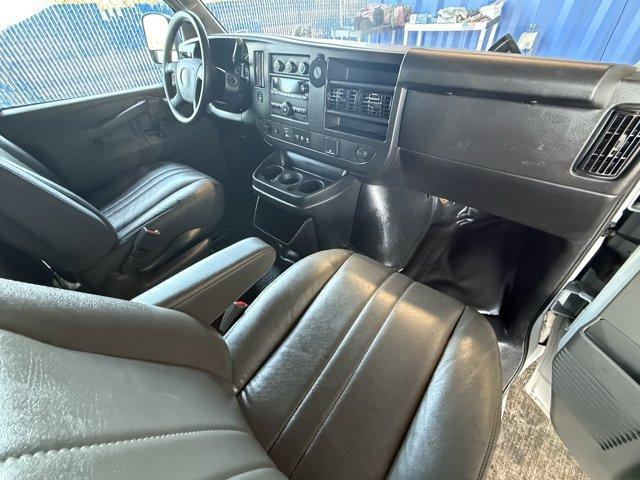 2019 Summit White /Medium Pewter GMC Savana Cargo Van (1GTW7AFG0K1) with an 8 6.0L engine, Automatic transmission, located at 27610 S Dixie Hwy, Homestead, FL, 33032, (305) 749-2348, 25.510241, -80.438301 - This GMC Savana Cargo Van boasts a Gas/Ethanol V8 6.0L/364 engine powering this Automatic transmission. WINDOW SECURITY BAR, REAR SIDE DOOR GLASS, VISORS, DRIVER AND FRONT PASSENGER vinyl in lieu of standard cloth, TRANSMISSION, 6-SPEED AUTOMATIC, HEAVY-DUTY, ELECTRONICALLY CONTROLLED with overdrive - Photo#10