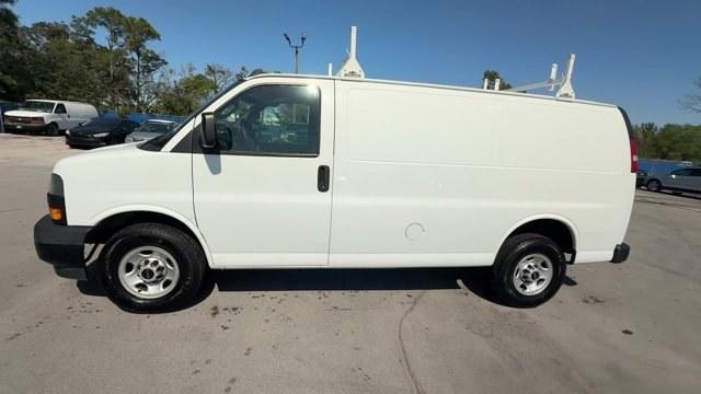 2019 Summit White /Medium Pewter GMC Savana Cargo Van (1GTW7AFG0K1) with an 8 6.0L engine, Automatic transmission, located at 27610 S Dixie Hwy, Homestead, FL, 33032, (305) 749-2348, 25.510241, -80.438301 - This GMC Savana Cargo Van boasts a Gas/Ethanol V8 6.0L/364 engine powering this Automatic transmission. WINDOW SECURITY BAR, REAR SIDE DOOR GLASS, VISORS, DRIVER AND FRONT PASSENGER vinyl in lieu of standard cloth, TRANSMISSION, 6-SPEED AUTOMATIC, HEAVY-DUTY, ELECTRONICALLY CONTROLLED with overdrive - Photo#1