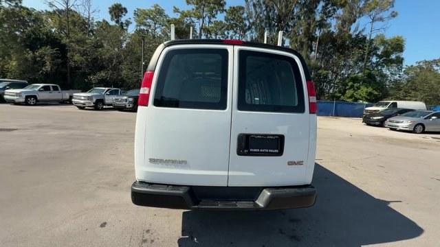 2019 Summit White /Medium Pewter GMC Savana Cargo Van (1GTW7AFG0K1) with an 8 6.0L engine, Automatic transmission, located at 27610 S Dixie Hwy, Homestead, FL, 33032, (305) 749-2348, 25.510241, -80.438301 - This GMC Savana Cargo Van boasts a Gas/Ethanol V8 6.0L/364 engine powering this Automatic transmission. WINDOW SECURITY BAR, REAR SIDE DOOR GLASS, VISORS, DRIVER AND FRONT PASSENGER vinyl in lieu of standard cloth, TRANSMISSION, 6-SPEED AUTOMATIC, HEAVY-DUTY, ELECTRONICALLY CONTROLLED with overdrive - Photo#3