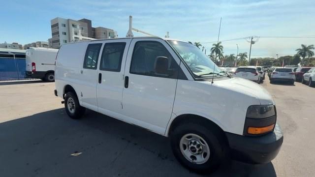 2019 Summit White /Medium Pewter GMC Savana Cargo Van (1GTW7AFG0K1) with an 8 6.0L engine, Automatic transmission, located at 27610 S Dixie Hwy, Homestead, FL, 33032, (305) 749-2348, 25.510241, -80.438301 - This GMC Savana Cargo Van boasts a Gas/Ethanol V8 6.0L/364 engine powering this Automatic transmission. WINDOW SECURITY BAR, REAR SIDE DOOR GLASS, VISORS, DRIVER AND FRONT PASSENGER vinyl in lieu of standard cloth, TRANSMISSION, 6-SPEED AUTOMATIC, HEAVY-DUTY, ELECTRONICALLY CONTROLLED with overdrive - Photo#6