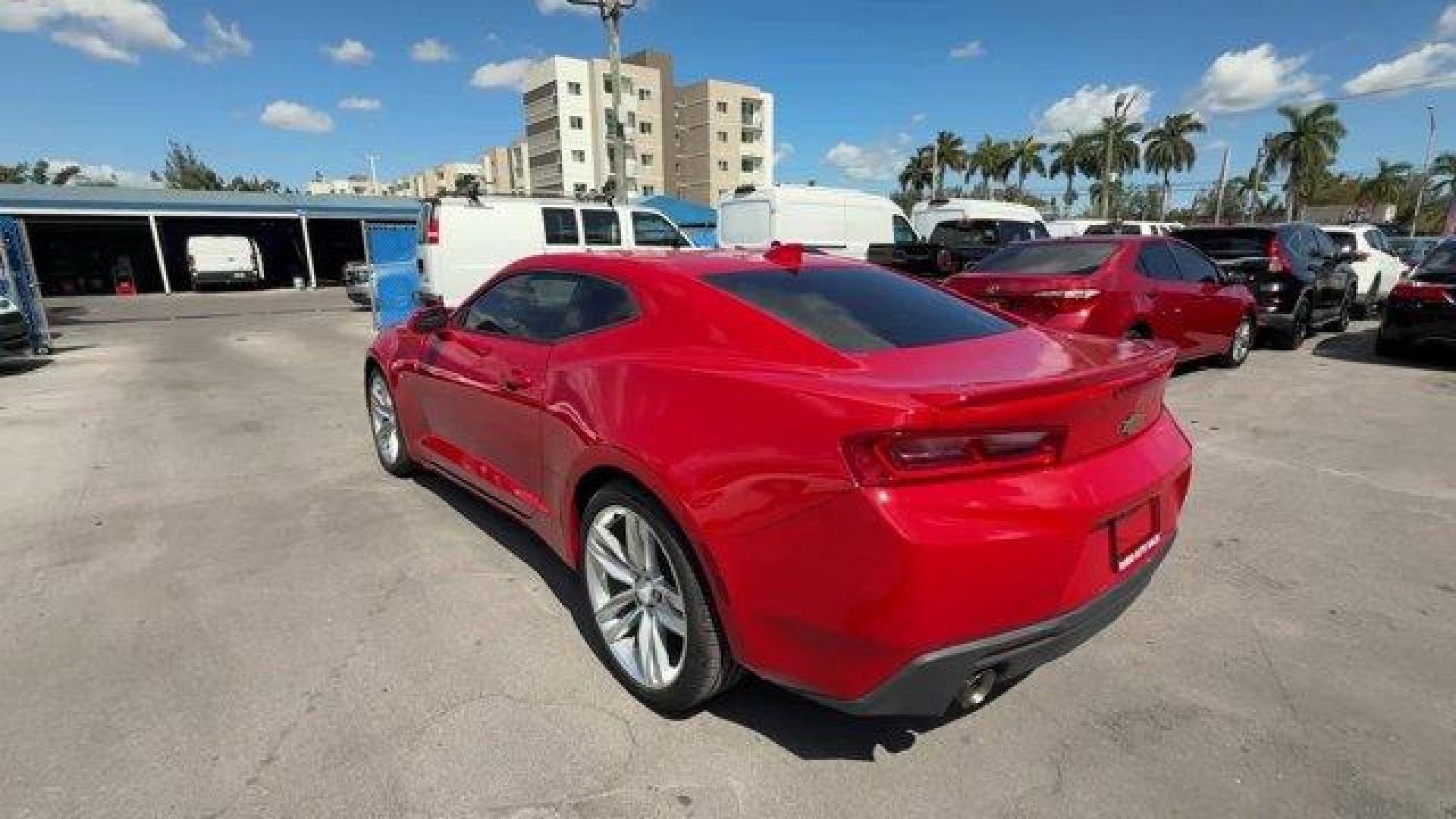 2016 Red Hot /Jet Black Chevrolet Camaro (1G1FB1RS9G0) with an 6 3.6L engine, Automatic transmission, located at 27610 S Dixie Hwy, Homestead, FL, 33032, (305) 749-2348, 25.510241, -80.438301 - Ward's 10 Best Engines. Only 96,129 Miles! Delivers 28 Highway MPG and 18 City MPG! This Chevrolet Camaro delivers a Gas V6 3.6L/222 engine powering this Automatic transmission. WHEELS, 20 (50.8 CM) 5-SPLIT SPOKE BRIGHT SILVER-PAINTED ALUMINUM, TRANSMISSION, 8-SPEED AUTOMATIC includes transmission o - Photo#2