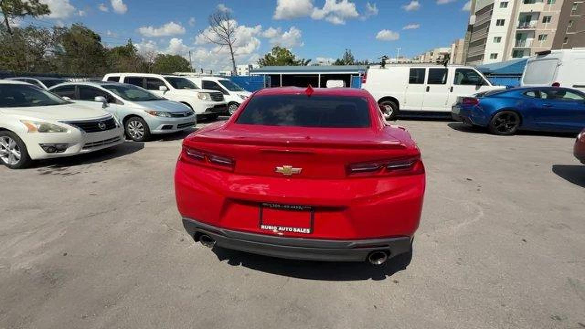 2016 Red Hot /Jet Black Chevrolet Camaro (1G1FB1RS9G0) with an 6 3.6L engine, Automatic transmission, located at 27610 S Dixie Hwy, Homestead, FL, 33032, (305) 749-2348, 25.510241, -80.438301 - Ward's 10 Best Engines. Only 96,129 Miles! Delivers 28 Highway MPG and 18 City MPG! This Chevrolet Camaro delivers a Gas V6 3.6L/222 engine powering this Automatic transmission. WHEELS, 20 (50.8 CM) 5-SPLIT SPOKE BRIGHT SILVER-PAINTED ALUMINUM, TRANSMISSION, 8-SPEED AUTOMATIC includes transmission o - Photo#3