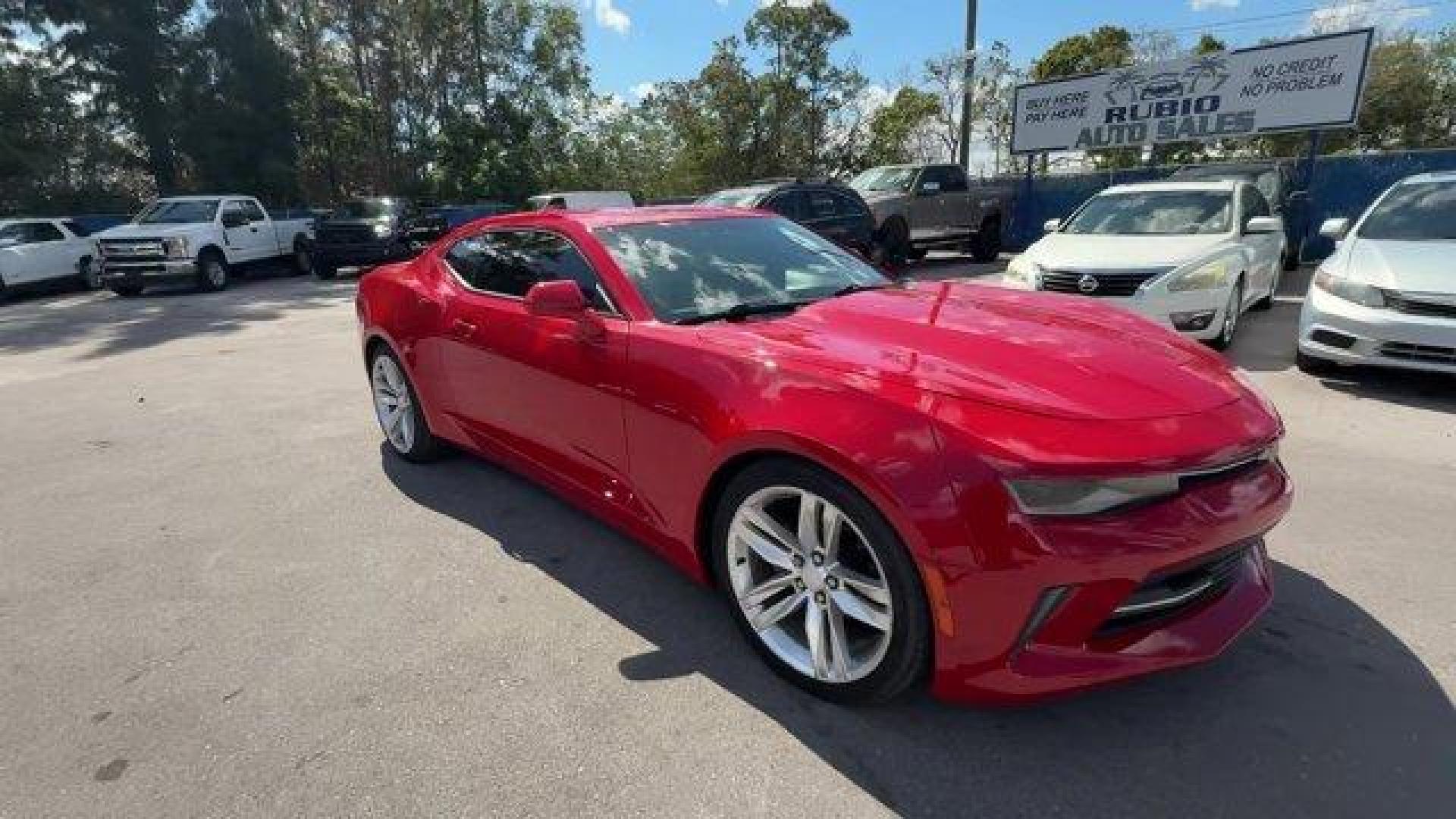 2016 Red Hot /Jet Black Chevrolet Camaro (1G1FB1RS9G0) with an 6 3.6L engine, Automatic transmission, located at 27610 S Dixie Hwy, Homestead, FL, 33032, (305) 749-2348, 25.510241, -80.438301 - Ward's 10 Best Engines. Only 96,129 Miles! Delivers 28 Highway MPG and 18 City MPG! This Chevrolet Camaro delivers a Gas V6 3.6L/222 engine powering this Automatic transmission. WHEELS, 20 (50.8 CM) 5-SPLIT SPOKE BRIGHT SILVER-PAINTED ALUMINUM, TRANSMISSION, 8-SPEED AUTOMATIC includes transmission o - Photo#6