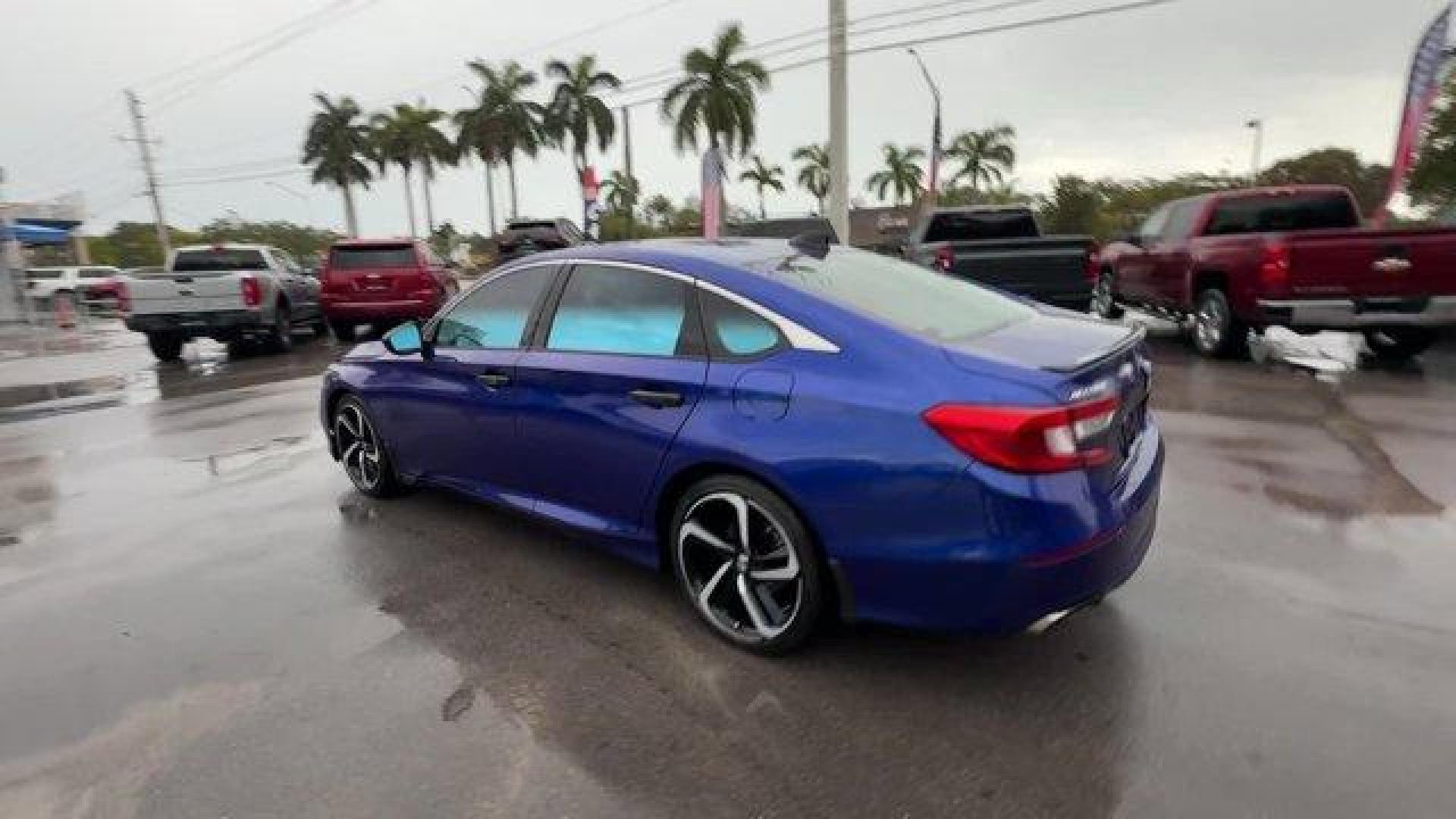 2021 Blue Honda Accord Sedan (1HGCV1F39MA) with an 4 1.5 L engine, Variable transmission, located at 27610 S Dixie Hwy, Homestead, FL, 33032, (305) 749-2348, 25.510241, -80.438301 - Delivers 35 Highway MPG and 29 City MPG! This Honda Accord Sedan boasts a Intercooled Turbo Regular Unleaded I-4 1.5 L/91 engine powering this Variable transmission. Wheels: 19 Machine-Finished Alloy w/Black Inserts, Vehicle Stability Assist (VSA) Electronic Stability Control (ESC), Valet Function.* - Photo#2