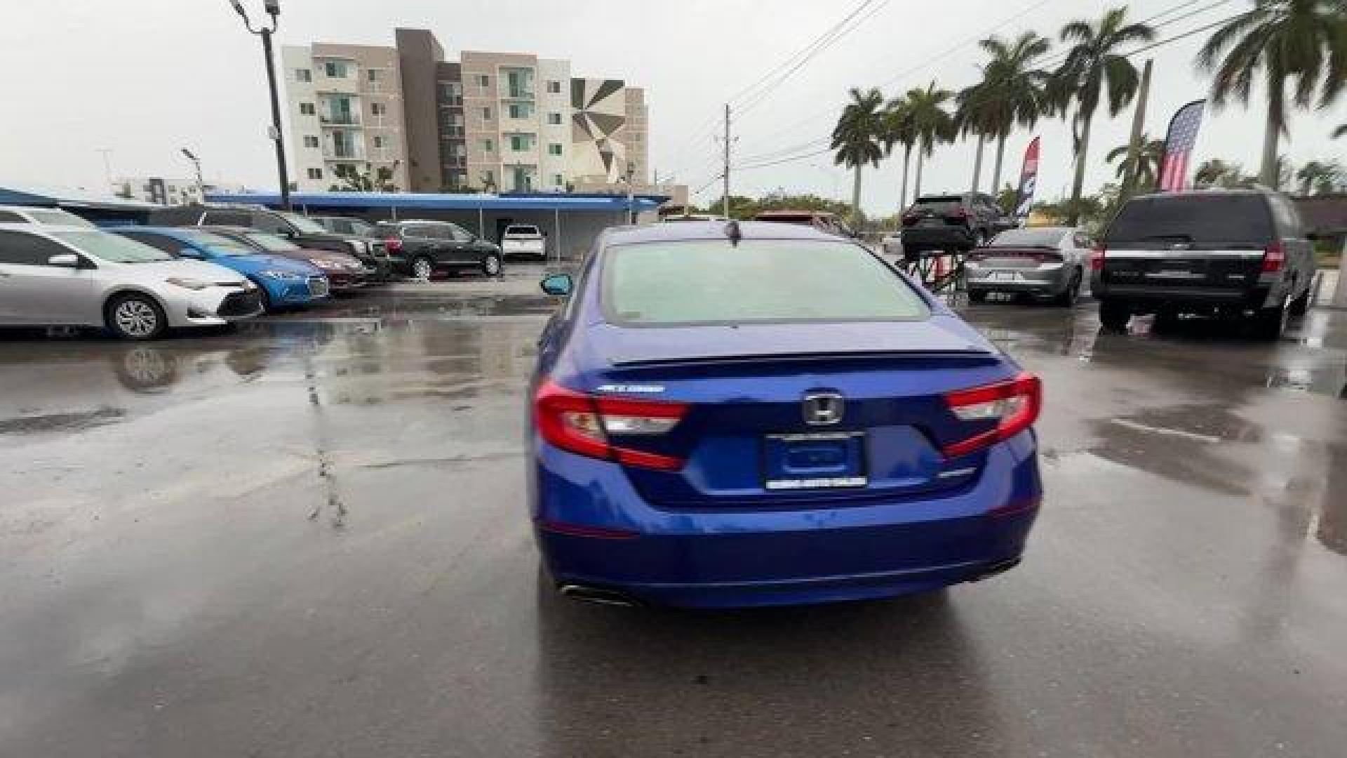 2021 Blue Honda Accord Sedan (1HGCV1F39MA) with an 4 1.5 L engine, Variable transmission, located at 27610 S Dixie Hwy, Homestead, FL, 33032, (305) 749-2348, 25.510241, -80.438301 - Delivers 35 Highway MPG and 29 City MPG! This Honda Accord Sedan boasts a Intercooled Turbo Regular Unleaded I-4 1.5 L/91 engine powering this Variable transmission. Wheels: 19 Machine-Finished Alloy w/Black Inserts, Vehicle Stability Assist (VSA) Electronic Stability Control (ESC), Valet Function.* - Photo#3