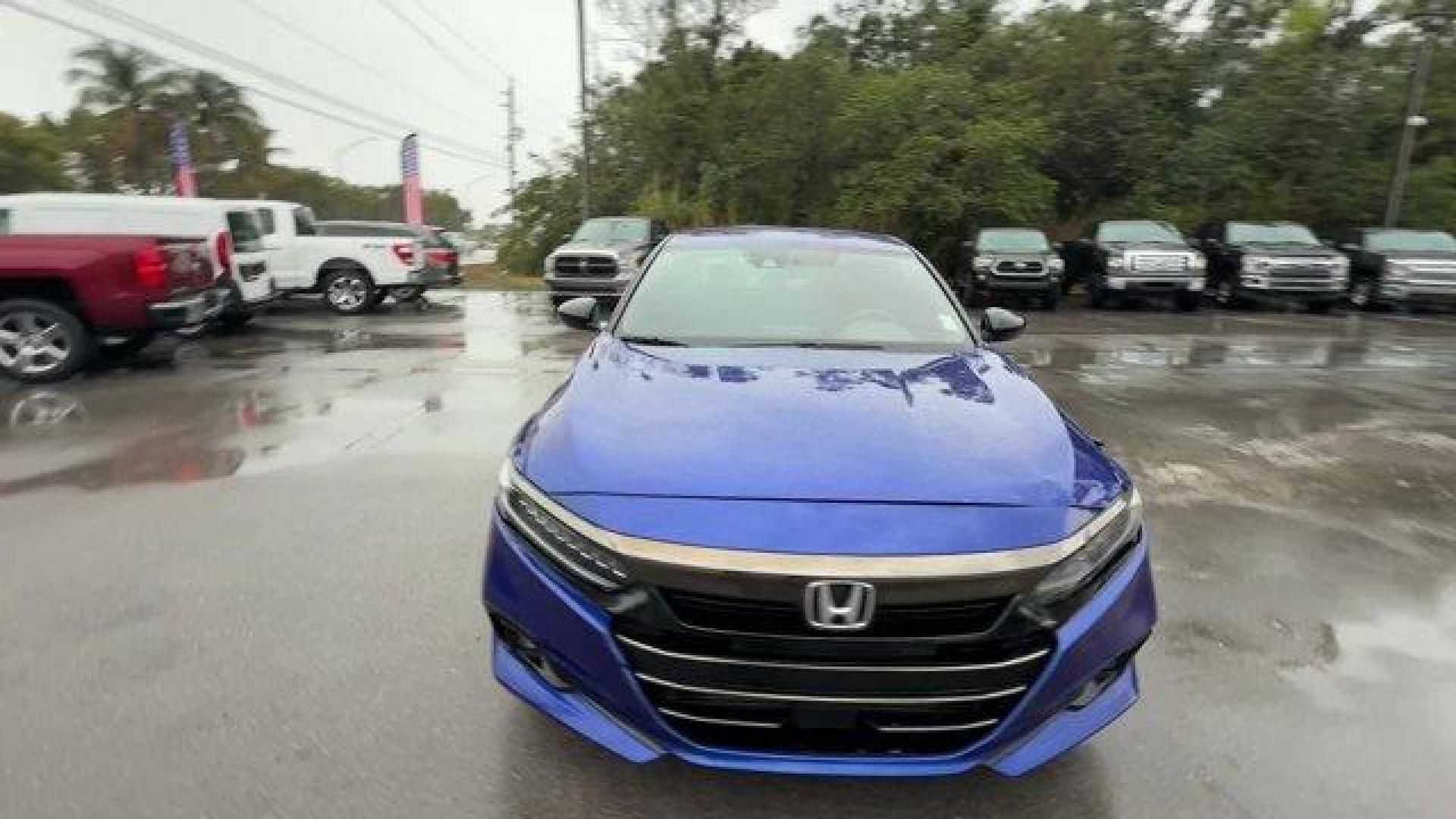 2021 Blue Honda Accord Sedan (1HGCV1F39MA) with an 4 1.5 L engine, Variable transmission, located at 27610 S Dixie Hwy, Homestead, FL, 33032, (305) 749-2348, 25.510241, -80.438301 - Delivers 35 Highway MPG and 29 City MPG! This Honda Accord Sedan boasts a Intercooled Turbo Regular Unleaded I-4 1.5 L/91 engine powering this Variable transmission. Wheels: 19 Machine-Finished Alloy w/Black Inserts, Vehicle Stability Assist (VSA) Electronic Stability Control (ESC), Valet Function.* - Photo#7