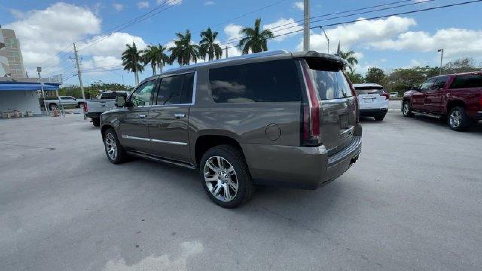2016 Terra Mocha Metallic /Shale with Cocoa Accents Cadillac Escalade ESV (1GYS3JKJ2GR) with an 8 6.2L engine, Automatic transmission, located at 27610 S Dixie Hwy, Homestead, FL, 33032, (305) 749-2348, 25.510241, -80.438301 - Delivers 22 Highway MPG and 15 City MPG! This Cadillac Escalade ESV boasts a Gas V8 6.2L/376 engine powering this Automatic transmission. WHEELS, 22 X 9 (55.9 CM X 22.9 CM) DUAL 7-SPOKE ULTRA-BRIGHT FINISH ALUMINUM WITH PREMIUM PAINT, TRANSMISSION, 8-SPEED AUTOMATIC, 8L90 (STD), TERRA MOCHA METALLIC - Photo#2