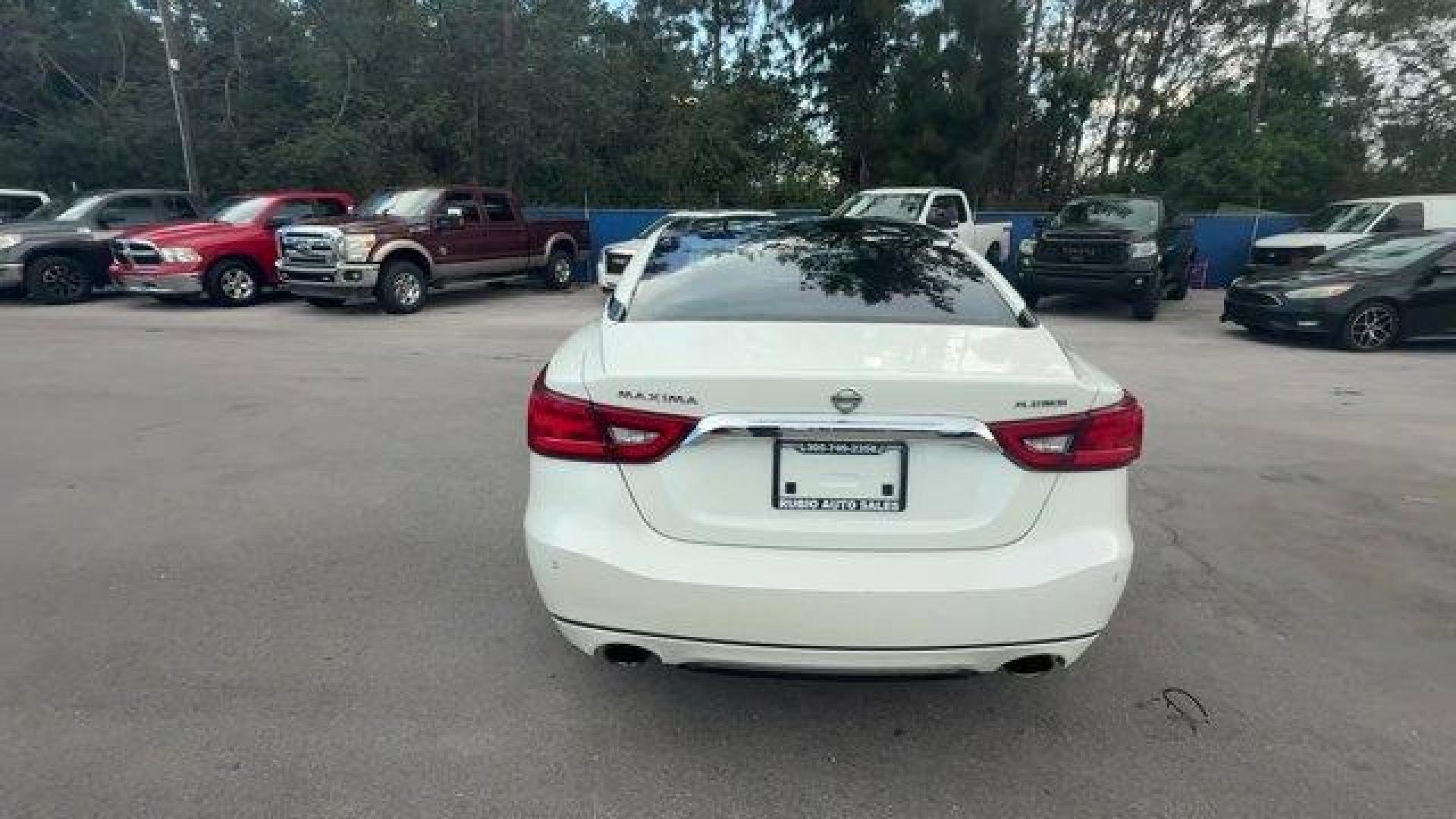 2017 Pearl White /Charcoal Nissan Maxima (1N4AA6APXHC) with an 6 3.5 L engine, Variable transmission, located at 27610 S Dixie Hwy, Homestead, FL, 33032, (305) 749-2348, 25.510241, -80.438301 - IIHS Top Safety Pick+. Boasts 30 Highway MPG and 21 City MPG! This Nissan Maxima boasts a Premium Unleaded V-6 3.5 L/213 engine powering this Variable transmission. PEARL WHITE, CHARCOAL, LEATHER-APPOINTED SEAT TRIM, [Z66] ACTIVATION DISCLAIMER.* This Nissan Maxima Features the Following Options *[N - Photo#3
