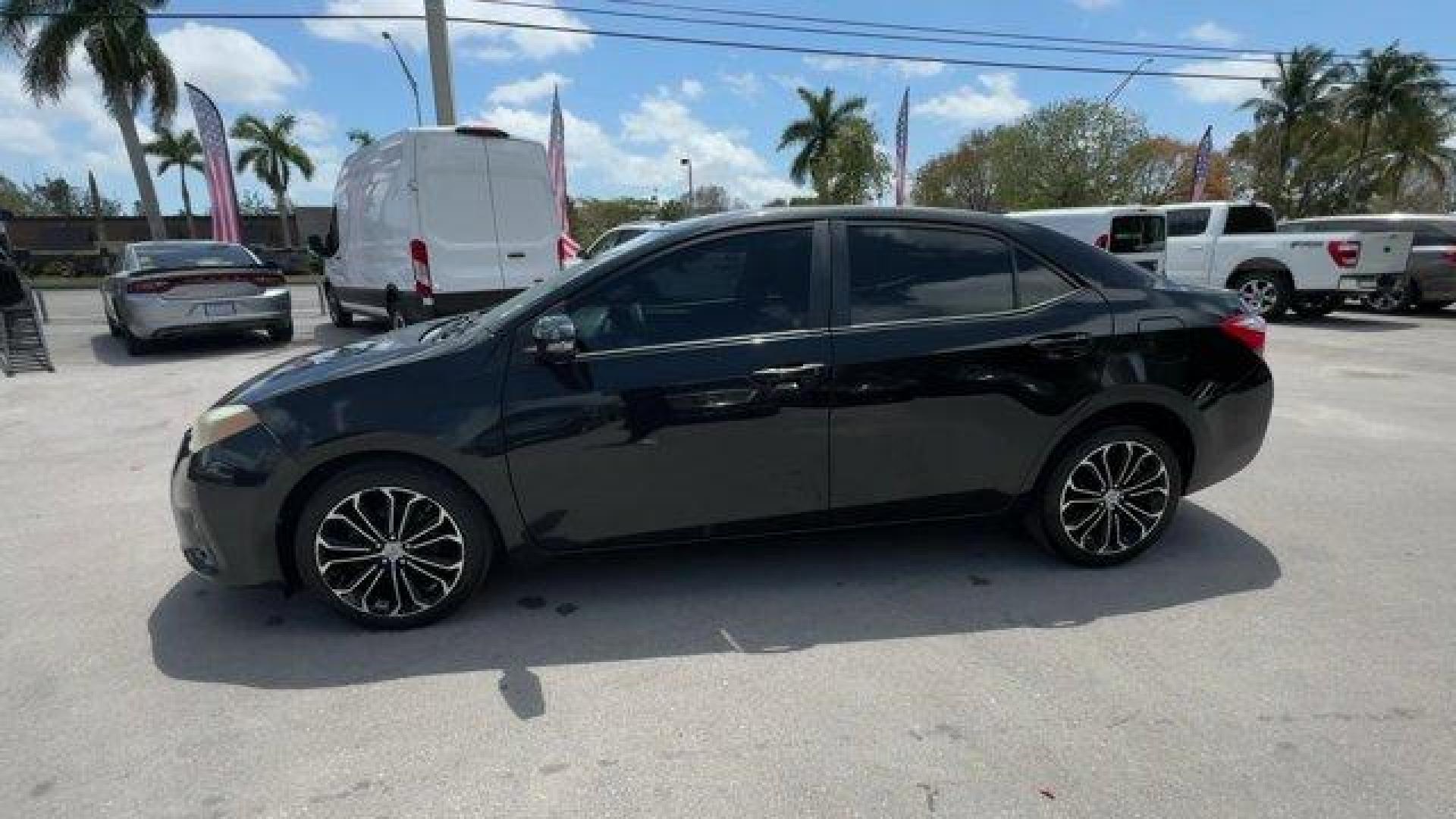 2016 Black Toyota Corolla (2T1BURHE8GC) with an 4 1.8 L engine, Automatic transmission, located at 27610 S Dixie Hwy, Homestead, FL, 33032, (305) 749-2348, 25.510241, -80.438301 - KBB.com 10 Best Used Compact Cars Under $15,000. This Toyota Corolla delivers a Regular Unleaded I-4 1.8 L/110 engine powering this Automatic transmission. Urethane Gear Shifter Material, Trunk Rear Cargo Access, Trip Computer.* This Toyota Corolla Features the Following Options *Torsion Beam Rear S - Photo#1