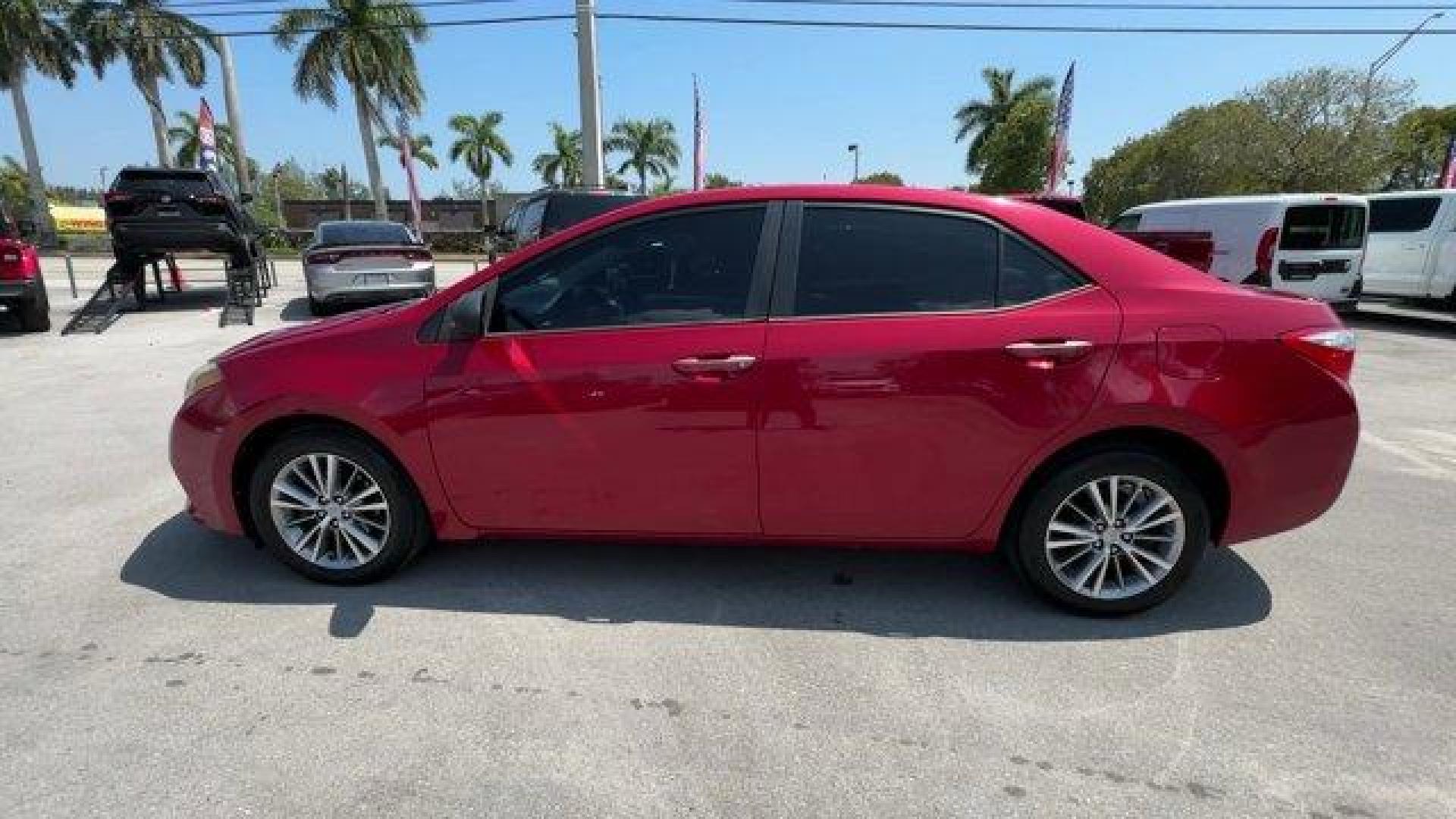 2014 Red Toyota Corolla (2T1BURHE6EC) with an 4 1.8 L engine, Automatic transmission, located at 27610 S Dixie Hwy, Homestead, FL, 33032, (305) 749-2348, 25.510241, -80.438301 - KBB.com 10 Tech-Savviest Cars Under $20,000. This Toyota Corolla boasts a Regular Unleaded I-4 1.8 L/110 engine powering this Automatic transmission. Window Grid Antenna, Urethane Gear Shifter Material, Trunk Rear Cargo Access.*This Toyota Corolla Comes Equipped with These Options *Trip Computer, To - Photo#1