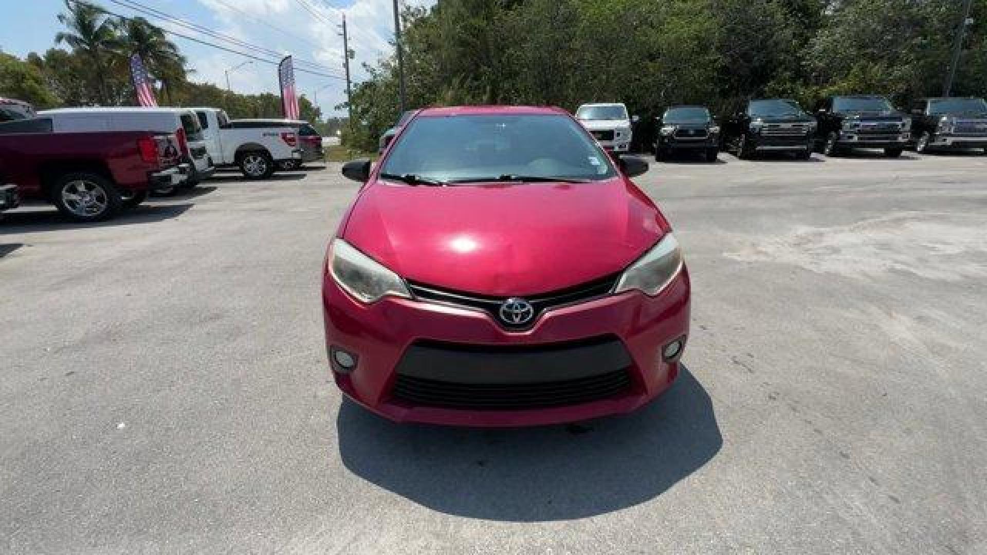 2014 Red Toyota Corolla (2T1BURHE6EC) with an 4 1.8 L engine, Automatic transmission, located at 27610 S Dixie Hwy, Homestead, FL, 33032, (305) 749-2348, 25.510241, -80.438301 - KBB.com 10 Tech-Savviest Cars Under $20,000. This Toyota Corolla boasts a Regular Unleaded I-4 1.8 L/110 engine powering this Automatic transmission. Window Grid Antenna, Urethane Gear Shifter Material, Trunk Rear Cargo Access.*This Toyota Corolla Comes Equipped with These Options *Trip Computer, To - Photo#7