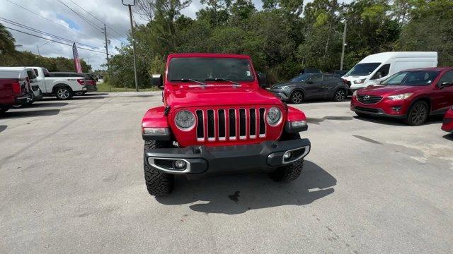 2020 Firecracker Red Clearcoat /Black Jeep Wrangler Unlimited (1C4HJXEG4LW) with an 6 3.6 L engine, Automatic transmission, located at 27610 S Dixie Hwy, Homestead, FL, 33032, (305) 749-2348, 25.510241, -80.438301 - Scores 22 Highway MPG and 19 City MPG! This Jeep Wrangler Unlimited boasts a Gas/Electric V-6 3.6 L/220 engine powering this Automatic transmission. WHEELS: 18 X 7.5 POLISHED W/GRAY SPOKES (STD), TRANSMISSION: 8-SPEED AUTOMATIC (850RE) -inc: TIP Start, Hill Descent Control, TIRES: 255/70R18 ALL SEAS - Photo#7