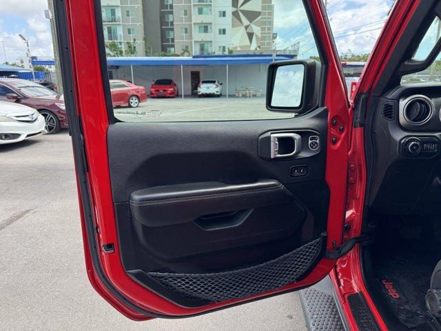 2020 Firecracker Red Clearcoat /Black Jeep Wrangler Unlimited (1C4HJXEG4LW) with an 6 3.6 L engine, Automatic transmission, located at 27610 S Dixie Hwy, Homestead, FL, 33032, (305) 749-2348, 25.510241, -80.438301 - Scores 22 Highway MPG and 19 City MPG! This Jeep Wrangler Unlimited boasts a Gas/Electric V-6 3.6 L/220 engine powering this Automatic transmission. WHEELS: 18 X 7.5 POLISHED W/GRAY SPOKES (STD), TRANSMISSION: 8-SPEED AUTOMATIC (850RE) -inc: TIP Start, Hill Descent Control, TIRES: 255/70R18 ALL SEAS - Photo#13