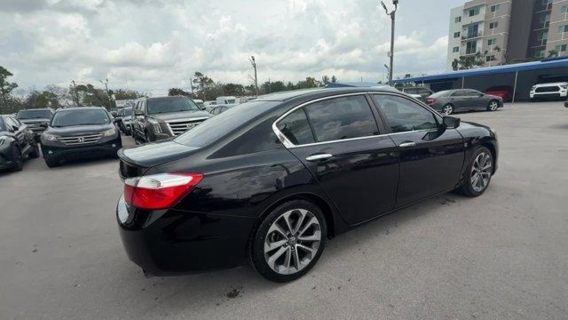 2014 Black Honda Accord Sedan (1HGCR2F54EA) with an 4 2.4 L engine, Variable transmission, located at 27610 S Dixie Hwy, Homestead, FL, 33032, (305) 749-2348, 25.510241, -80.438301 - IIHS Top Safety Pick+. Only 107,621 Miles! Boasts 34 Highway MPG and 26 City MPG! This Honda Accord Sedan boasts a Regular Unleaded I-4 2.4 L/144 engine powering this Variable transmission. Window Grid Antenna, Wheels: 18 Alloy, Vinyl Door Trim Insert.* This Honda Accord Sedan Features the Following - Photo#4