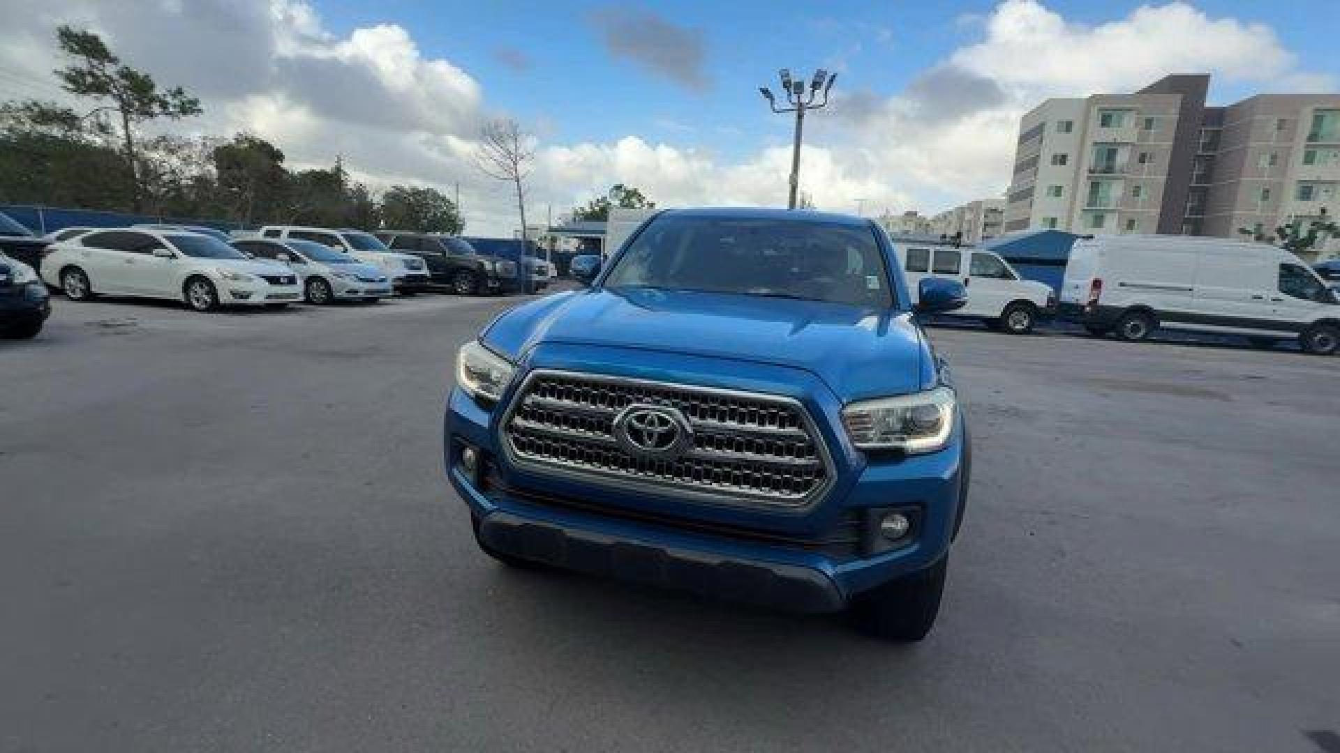 2016 Blue Toyota Tacoma (5TFCZ5AN7GX) with an 6 3.5 L engine, Automatic transmission, located at 27610 S Dixie Hwy, Homestead, FL, 33032, (305) 749-2348, 25.510241, -80.438301 - KBB.com Best Buy Awards Finalist. Scores 23 Highway MPG and 18 City MPG! This Toyota Tacoma delivers a Regular Unleaded V-6 3.5 L/211 engine powering this Automatic transmission. Transmission: 6-Speed Automatic -inc: electronic shift and gated shifter, Tailgate/Rear Door Lock Included w/Power Door L - Photo#7