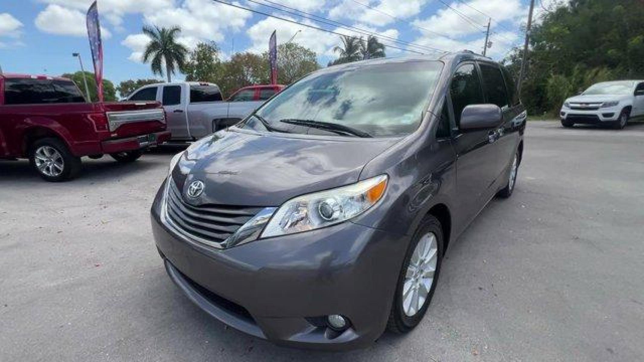2013 Predawn Gray Mica Toyota Sienna (5TDDK3DC2DS) with an 3.5L V6 SMPI DOHC engine, Automatic transmission, located at 27610 S Dixie Hwy, Homestead, FL, 33032, (305) 749-2348, 25.510241, -80.438301 - Photo #1