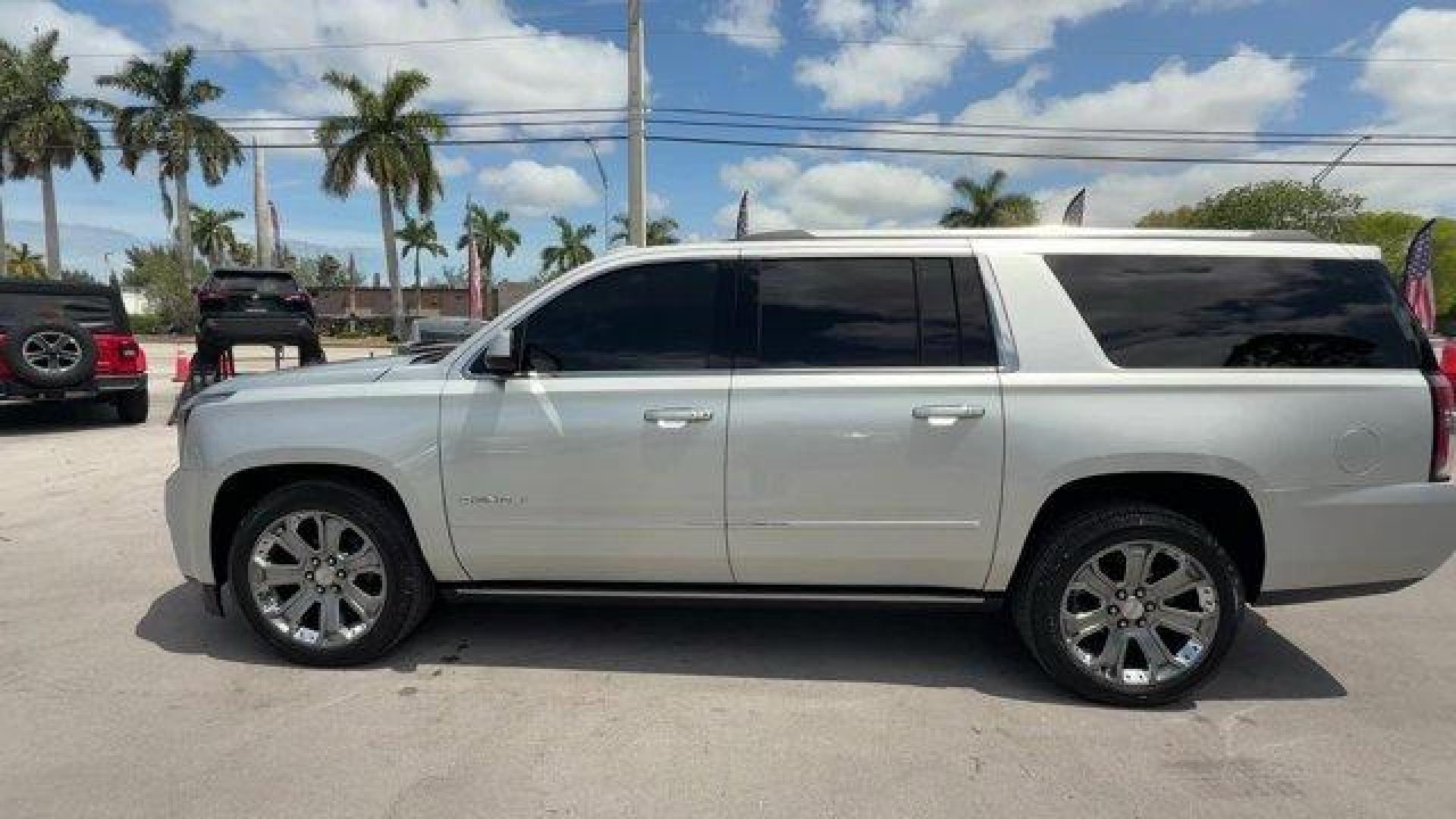 2015 Quicksilver Metallic /Jet Black GMC Yukon XL (1GKS1JKJ8FR) with an 8 6.2L engine, Automatic transmission, located at 27610 S Dixie Hwy, Homestead, FL, 33032, (305) 749-2348, 25.510241, -80.438301 - KBB.com Brand Image Awards. Only 119,775 Miles! Boasts 22 Highway MPG and 15 City MPG! This GMC Yukon XL delivers a Gas V8 6.2L/378 engine powering this Automatic transmission. WHEELS, 22 X 8.5 (55.9 CM X 21.6 CM) ALUMINUM WITH CHROME INSERT, TRANSMISSION, 8-SPEED AUTOMATIC (STD), TIRES, P285/45R22, - Photo#1