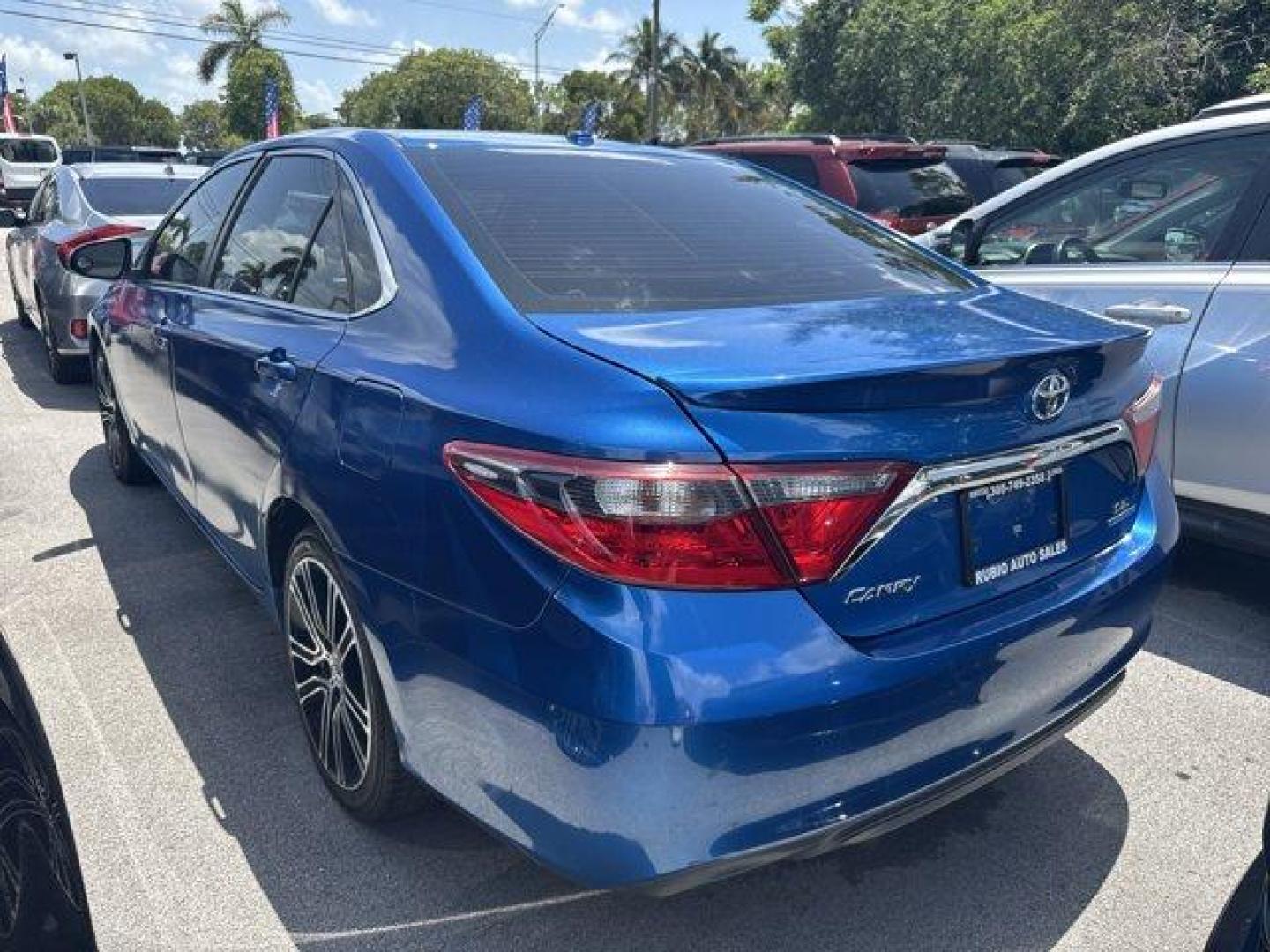 2016 Blue Toyota Camry (4T1BF1FK2GU) with an 4 2.5 L engine, Automatic transmission, located at 27610 S Dixie Hwy, Homestead, FL, 33032, (305) 749-2348, 25.510241, -80.438301 - KBB.com 10 Best Used Cars Under $15,000. Only 96,216 Miles! Scores 35 Highway MPG and 25 City MPG! This Toyota Camry delivers a Regular Unleaded I-4 2.5 L/152 engine powering this Automatic transmission. Window Grid Antenna, Variable Intermittent Wipers, Valet Function.*This Toyota Camry Comes Equip - Photo#1