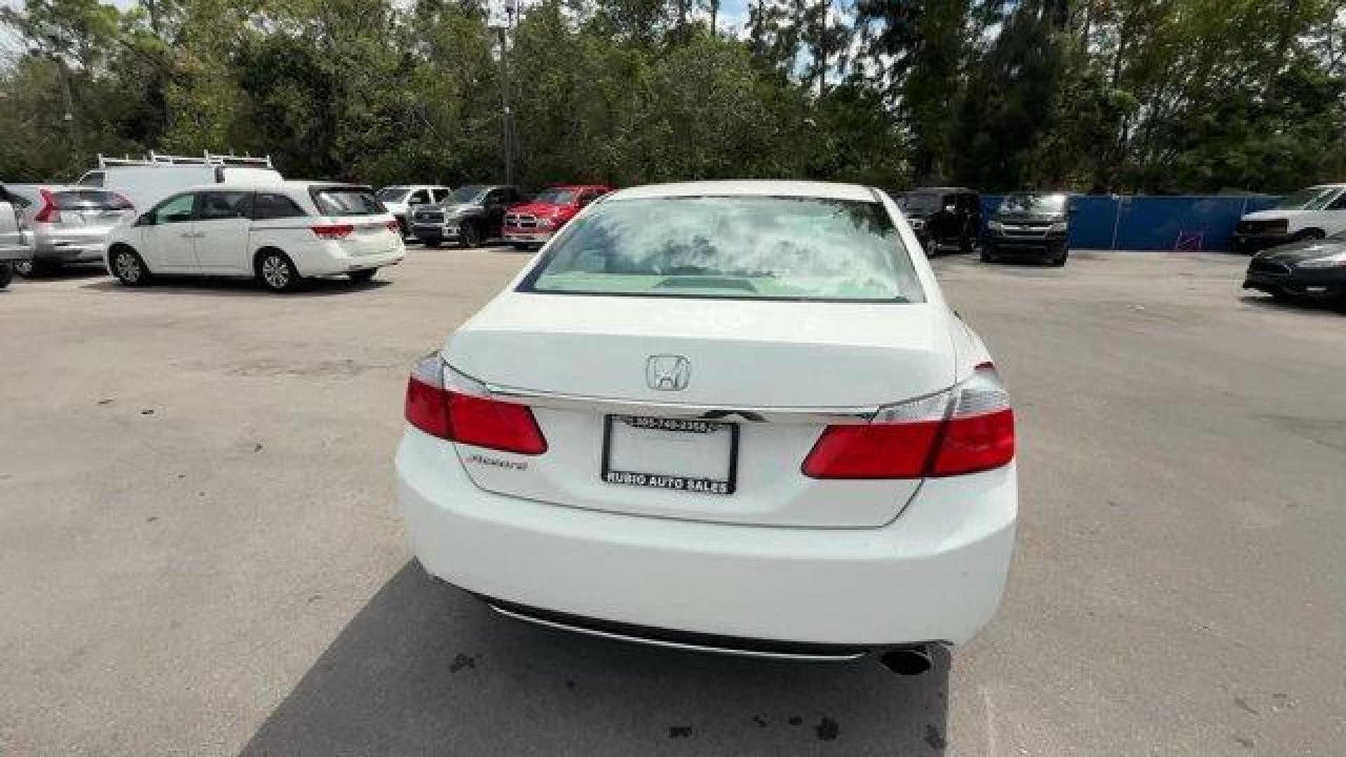2014 White Honda Accord Sedan (1HGCR2F32EA) with an 4 2.4 L engine, Variable transmission, located at 27610 S Dixie Hwy, Homestead, FL, 33032, (305) 749-2348, 25.510241, -80.438301 - IIHS Top Safety Pick+. Delivers 36 Highway MPG and 27 City MPG! This Honda Accord Sedan boasts a Regular Unleaded I-4 2.4 L/144 engine powering this Variable transmission. Window Grid Antenna, Wheels: 16 Alloy, Vinyl Door Trim Insert.* This Honda Accord Sedan Features the Following Options *Valet Fu - Photo#3