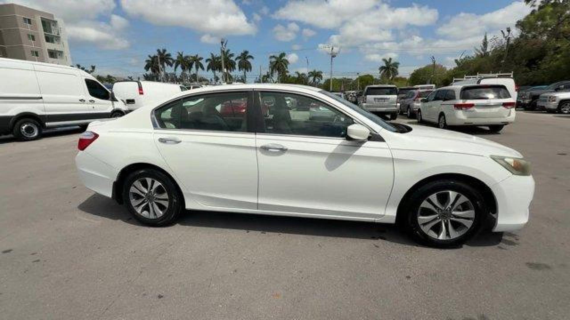 2014 White Honda Accord Sedan (1HGCR2F32EA) with an 4 2.4 L engine, Variable transmission, located at 27610 S Dixie Hwy, Homestead, FL, 33032, (305) 749-2348, 25.510241, -80.438301 - IIHS Top Safety Pick+. Delivers 36 Highway MPG and 27 City MPG! This Honda Accord Sedan boasts a Regular Unleaded I-4 2.4 L/144 engine powering this Variable transmission. Window Grid Antenna, Wheels: 16 Alloy, Vinyl Door Trim Insert.* This Honda Accord Sedan Features the Following Options *Valet Fu - Photo#5