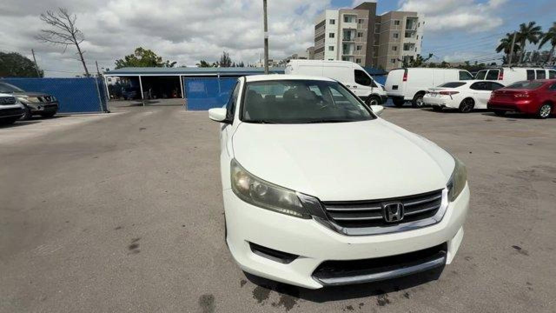 2014 White Honda Accord Sedan (1HGCR2F32EA) with an 4 2.4 L engine, Variable transmission, located at 27610 S Dixie Hwy, Homestead, FL, 33032, (305) 749-2348, 25.510241, -80.438301 - IIHS Top Safety Pick+. Delivers 36 Highway MPG and 27 City MPG! This Honda Accord Sedan boasts a Regular Unleaded I-4 2.4 L/144 engine powering this Variable transmission. Window Grid Antenna, Wheels: 16 Alloy, Vinyl Door Trim Insert.* This Honda Accord Sedan Features the Following Options *Valet Fu - Photo#7