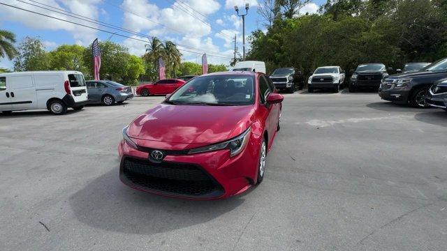 2020 Red Toyota Corolla (5YFEPRAE2LP) with an 4 1.8 L engine, Variable transmission, located at 27610 S Dixie Hwy, Homestead, FL, 33032, (305) 749-2348, 25.510241, -80.438301 - KBB.com 10 Coolest New Cars Under $20,000. Boasts 38 Highway MPG and 30 City MPG! This Toyota Corolla boasts a Regular Unleaded I-4 1.8 L/110 engine powering this Variable transmission. Wheels: 16 Wide Vent Steel, Wheels w/Full Wheel Covers, Variable Intermittent Wipers.* This Toyota Corolla Feature - Photo#0