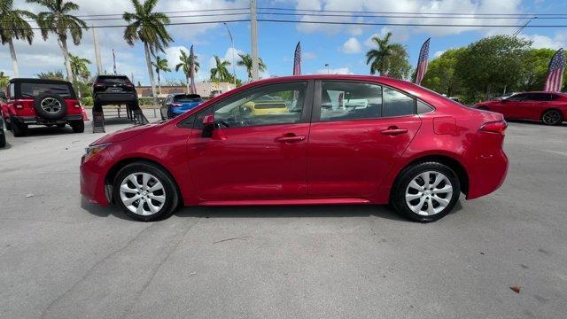 2020 Red Toyota Corolla (5YFEPRAE2LP) with an 4 1.8 L engine, Variable transmission, located at 27610 S Dixie Hwy, Homestead, FL, 33032, (305) 749-2348, 25.510241, -80.438301 - KBB.com 10 Coolest New Cars Under $20,000. Boasts 38 Highway MPG and 30 City MPG! This Toyota Corolla boasts a Regular Unleaded I-4 1.8 L/110 engine powering this Variable transmission. Wheels: 16 Wide Vent Steel, Wheels w/Full Wheel Covers, Variable Intermittent Wipers.* This Toyota Corolla Feature - Photo#1