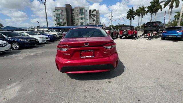 2020 Red Toyota Corolla (5YFEPRAE2LP) with an 4 1.8 L engine, Variable transmission, located at 27610 S Dixie Hwy, Homestead, FL, 33032, (305) 749-2348, 25.510241, -80.438301 - KBB.com 10 Coolest New Cars Under $20,000. Boasts 38 Highway MPG and 30 City MPG! This Toyota Corolla boasts a Regular Unleaded I-4 1.8 L/110 engine powering this Variable transmission. Wheels: 16 Wide Vent Steel, Wheels w/Full Wheel Covers, Variable Intermittent Wipers.* This Toyota Corolla Feature - Photo#3