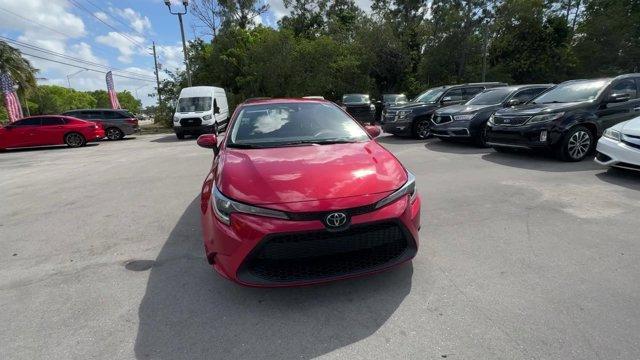 2020 Red Toyota Corolla (5YFEPRAE2LP) with an 4 1.8 L engine, Variable transmission, located at 27610 S Dixie Hwy, Homestead, FL, 33032, (305) 749-2348, 25.510241, -80.438301 - KBB.com 10 Coolest New Cars Under $20,000. Boasts 38 Highway MPG and 30 City MPG! This Toyota Corolla boasts a Regular Unleaded I-4 1.8 L/110 engine powering this Variable transmission. Wheels: 16 Wide Vent Steel, Wheels w/Full Wheel Covers, Variable Intermittent Wipers.* This Toyota Corolla Feature - Photo#7