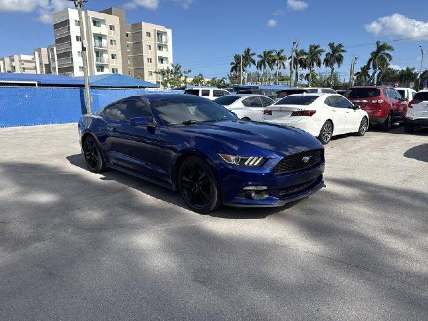 2015 Blue Ford Mustang (1FA6P8TH4F5) with an 4 2.3 L engine, Automatic transmission, located at 27610 S Dixie Hwy, Homestead, FL, 33032, (305) 749-2348, 25.510241, -80.438301 - KBB.com Best Buy Awards Finalist. Only 109,920 Miles! Boasts 31 Highway MPG and 22 City MPG! This Ford Mustang delivers a Intercooled Turbo Premium Unleaded I-4 2.3 L/140 engine powering this Automatic transmission. Trunk Rear Cargo Access, Trip Computer, Transmission: 6-Speed Manual.*This Ford Must - Photo#6