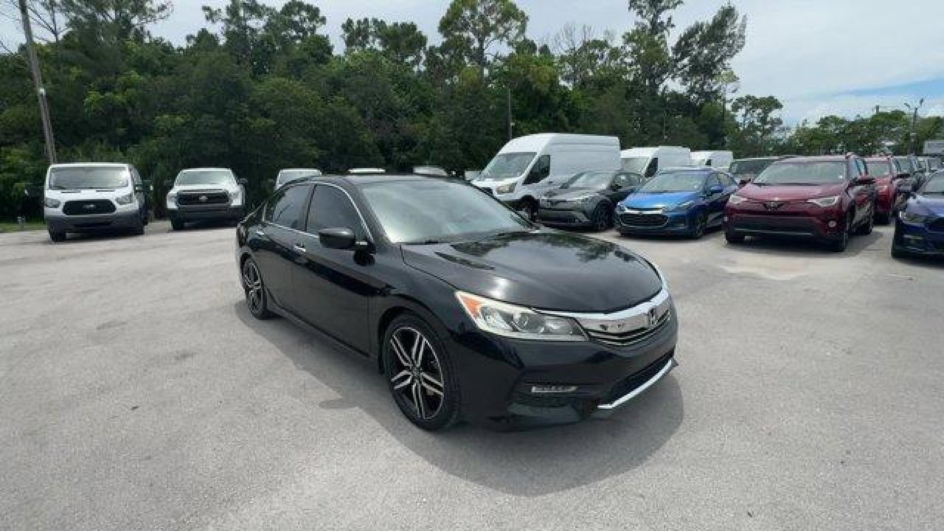 2017 Black Honda Accord Sedan Sport Special Edition (1HGCR2F1XHA) with an 4 2.4 L engine, Variable transmission, located at 27610 S Dixie Hwy, Homestead, FL, 33032, (305) 749-2348, 25.510241, -80.438301 - IIHS Top Safety Pick+. Scores 34 Highway MPG and 26 City MPG! This Honda Accord Sedan delivers a Regular Unleaded I-4 2.4 L/144 engine powering this Variable transmission. Window Grid Antenna, Wheels: 19 Alloy, VSA Electronic Stability Control (ESC).* This Honda Accord Sedan Features the Following O - Photo#6