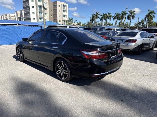 2017 Black Honda Accord Sedan Sport Special Edition (1HGCR2F1XHA) with an 4 2.4 L engine, Variable transmission, located at 27610 S Dixie Hwy, Homestead, FL, 33032, (305) 749-2348, 25.510241, -80.438301 - IIHS Top Safety Pick+. Scores 34 Highway MPG and 26 City MPG! This Honda Accord Sedan delivers a Regular Unleaded I-4 2.4 L/144 engine powering this Variable transmission. Window Grid Antenna, Wheels: 19 Alloy, VSA Electronic Stability Control (ESC).* This Honda Accord Sedan Features the Following O - Photo#2